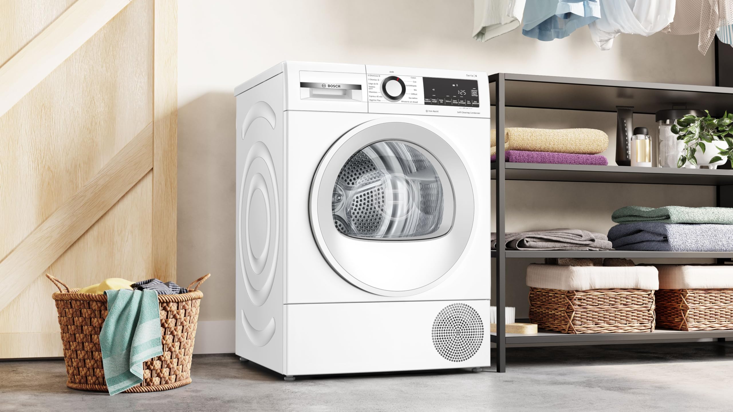 Bosch Série 6 Sèche linge Pompe à chaleur 8 kg Blanc