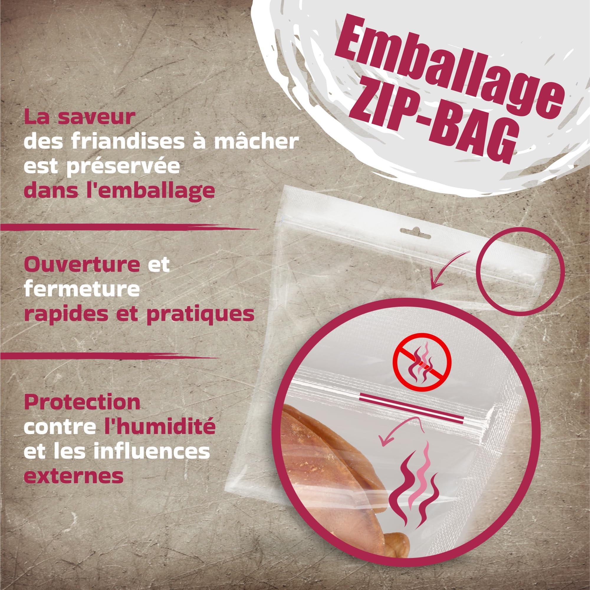 Lot de 10 oreilles de bœuf avec fourrure pour chien - Friandise naturelle à mâcher - Faible en gras et sans additifs - Article à mâcher de qualité supérieure pour les moments intermédiaires
