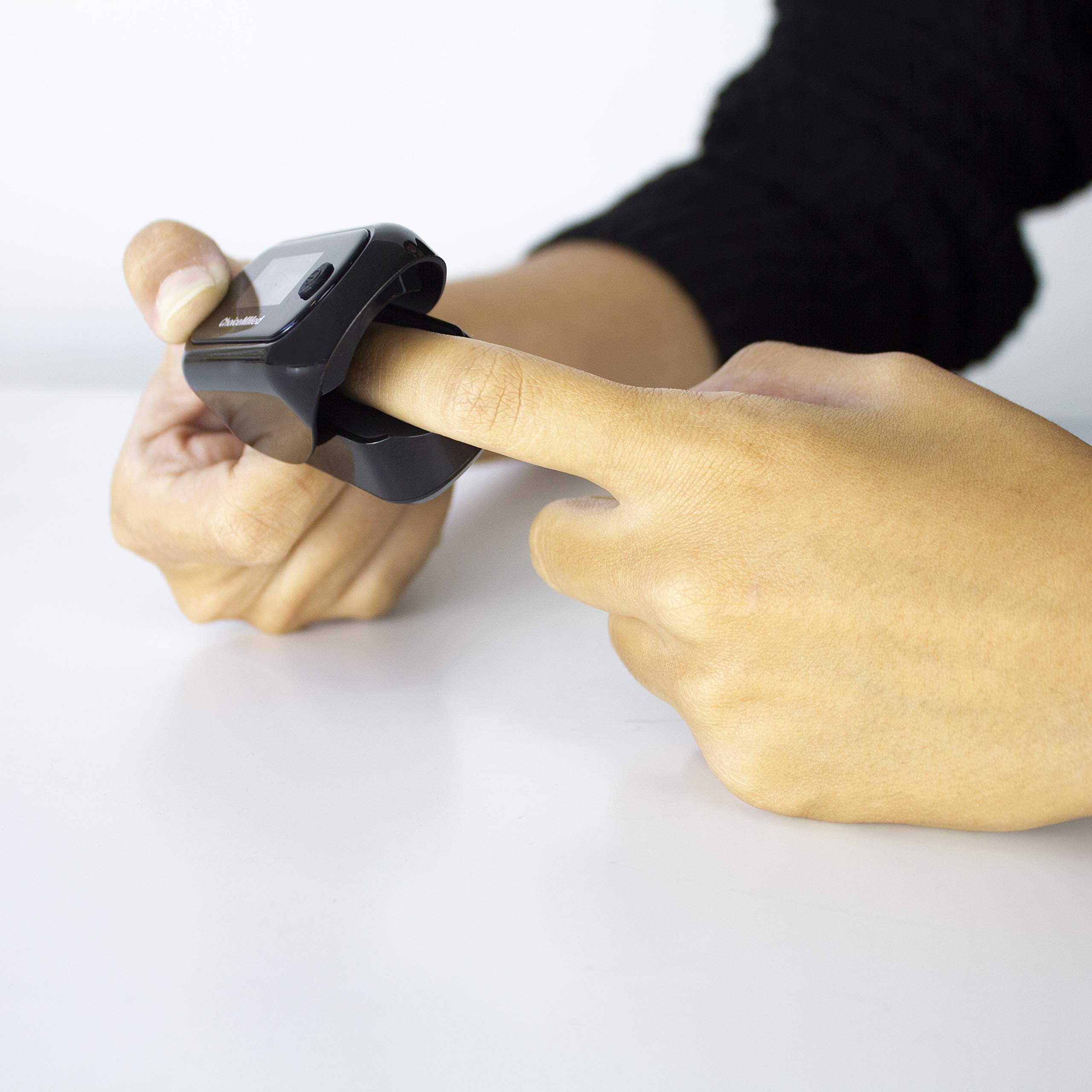 Oxymètre de pouls portable, Doigt, Professionnel pour spo2, Saturomètre, Fréquence cardiaque, Écran oled, Noir