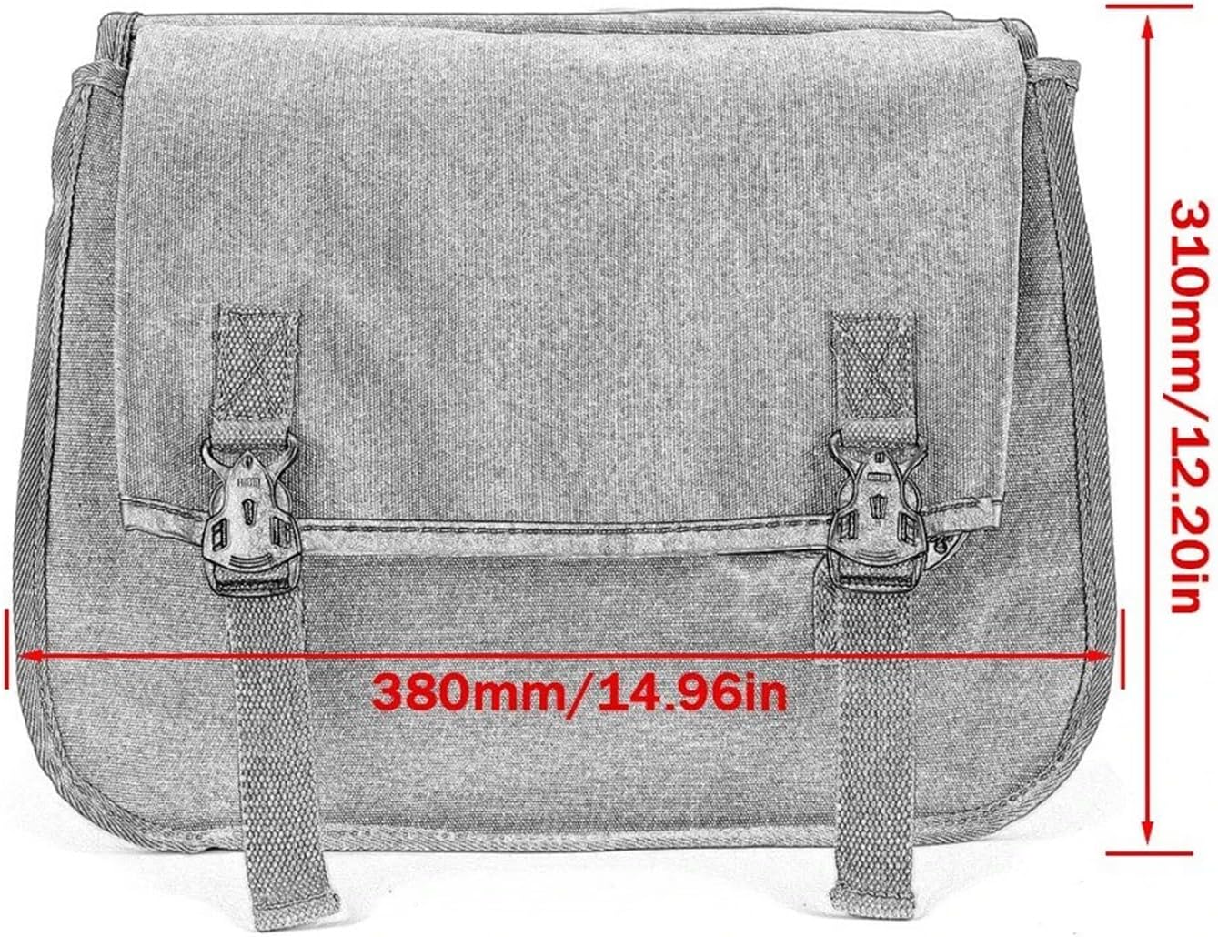 バイク用シートバッグ ユニバーサルバイクバッグ レトロサドルバッグ 防水サイドバッグ キャンバスラゲッジナイトサドルバッグ(Khak