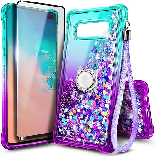 Miniatura 10 de NGB Supremacy Funda compatible con Samsung Galaxy S23 Plus (6.6 pulgadas) con protector de pantalla de vidrio templado, soporte de anillocorrea de