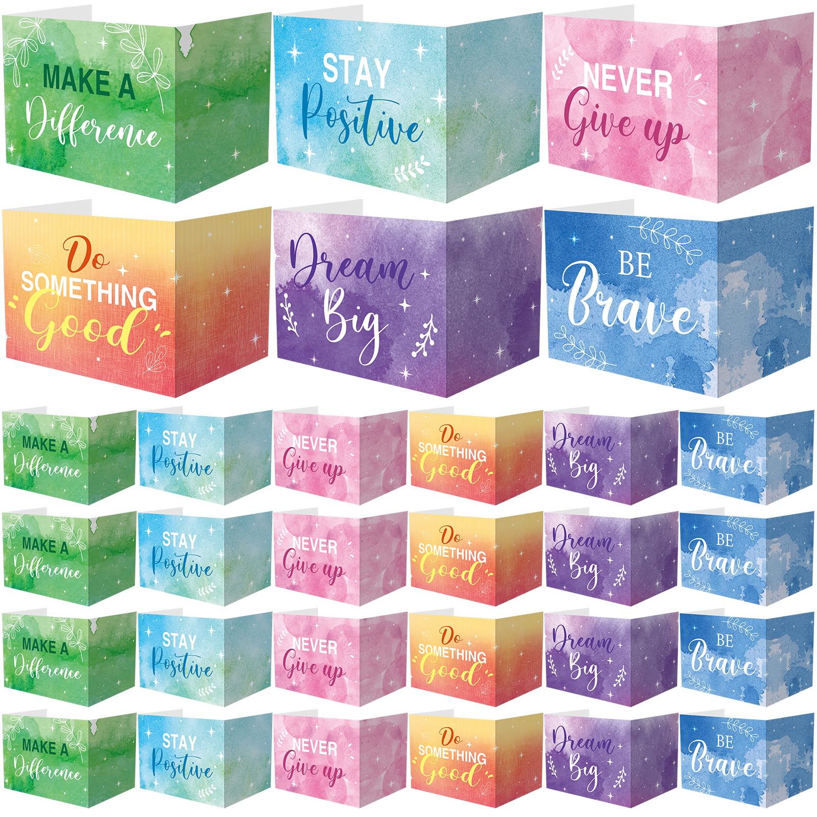Honoson 24 Pcs Inspirational Privacy Folders for Students