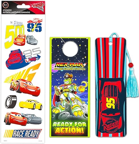Miniatura 2 de Disney Cars - Juego de libros de actividades Paquete con Disney Cars My Cool Room - Libro de manualidades para niños, niños pequeños Marcapáginas,