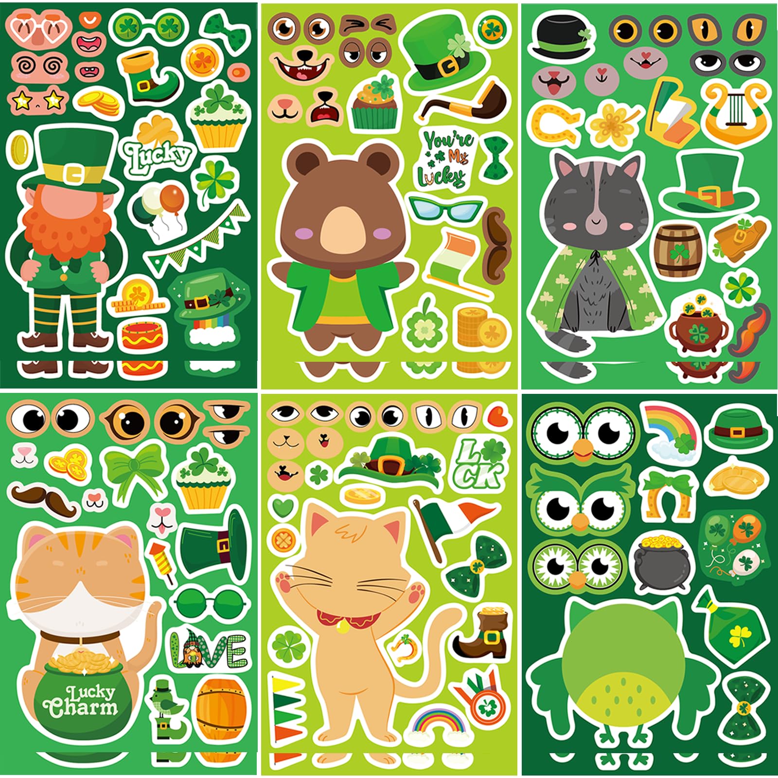Amazon.com: St Patricks Day Stickers for Kids, Make Your Own Stickers ...