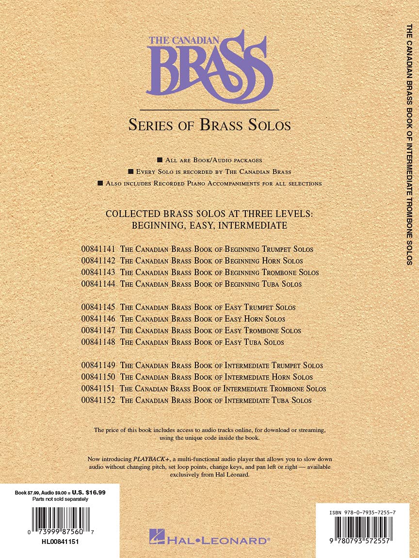 Canadian Brass Book of Intermediate Trombone Solos: with online audio of performances and accompaniments recorded by - Image 7
