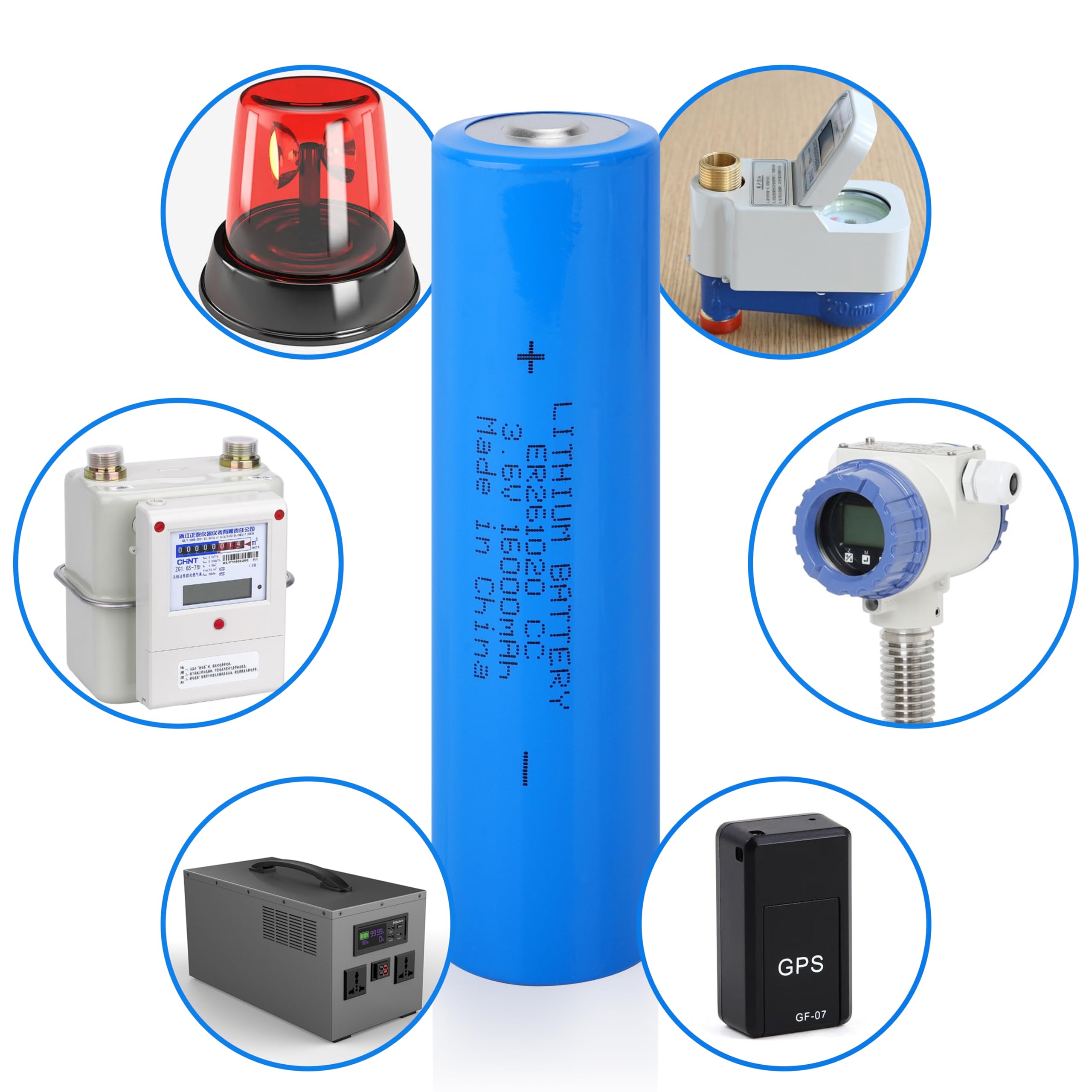 ER261020 3,6 V 16000 mAh Primär-Lithiumbatterie, 20 Stück, doppelte C-Größe, Lithium-Thionylchlorid-Batterie, nicht wiederaufladbar für Smart-Messgeräte, GPS-Tracker, Industriesensoren
