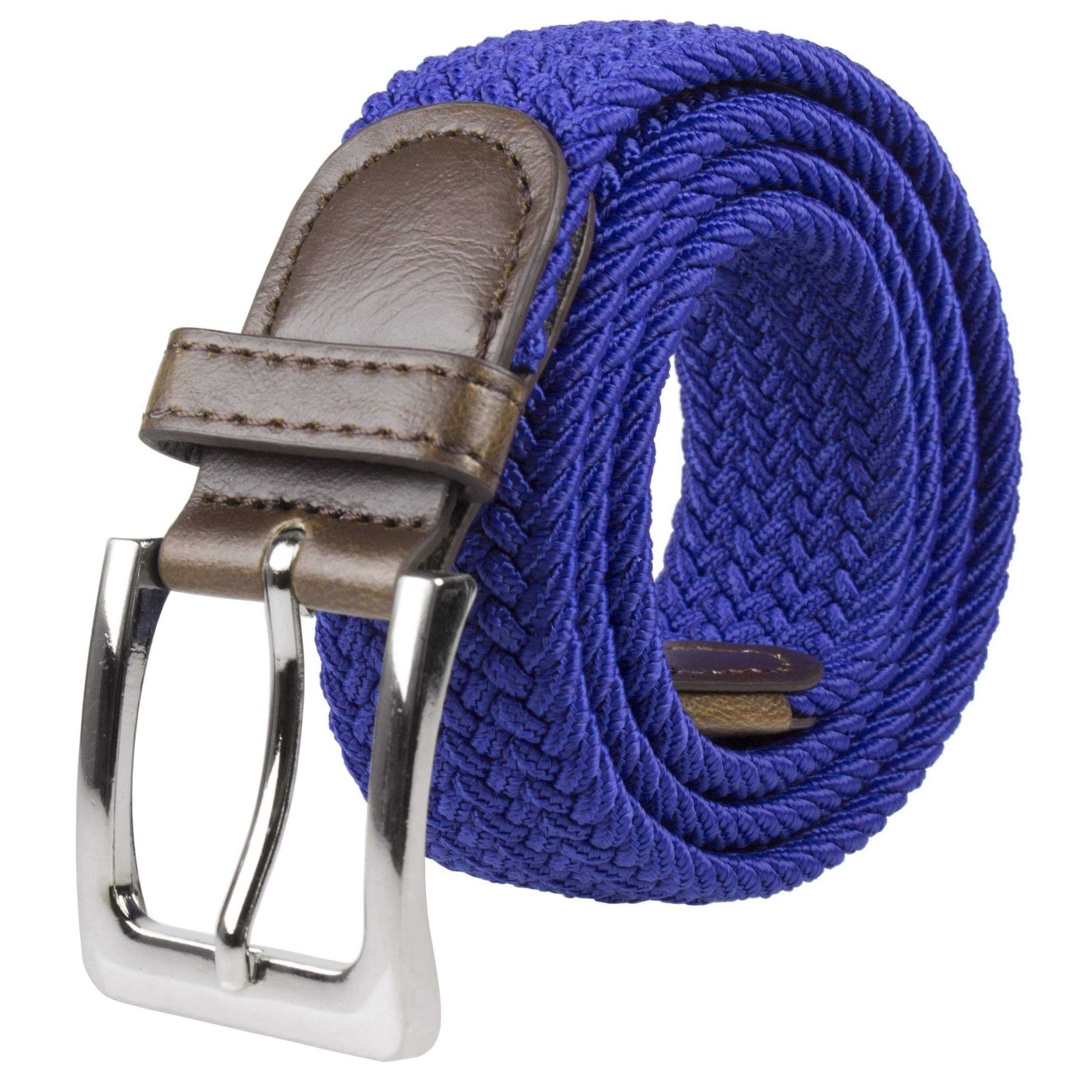 Canvas Elastic Fabric Woven Stretch Multicolored Braided Belts