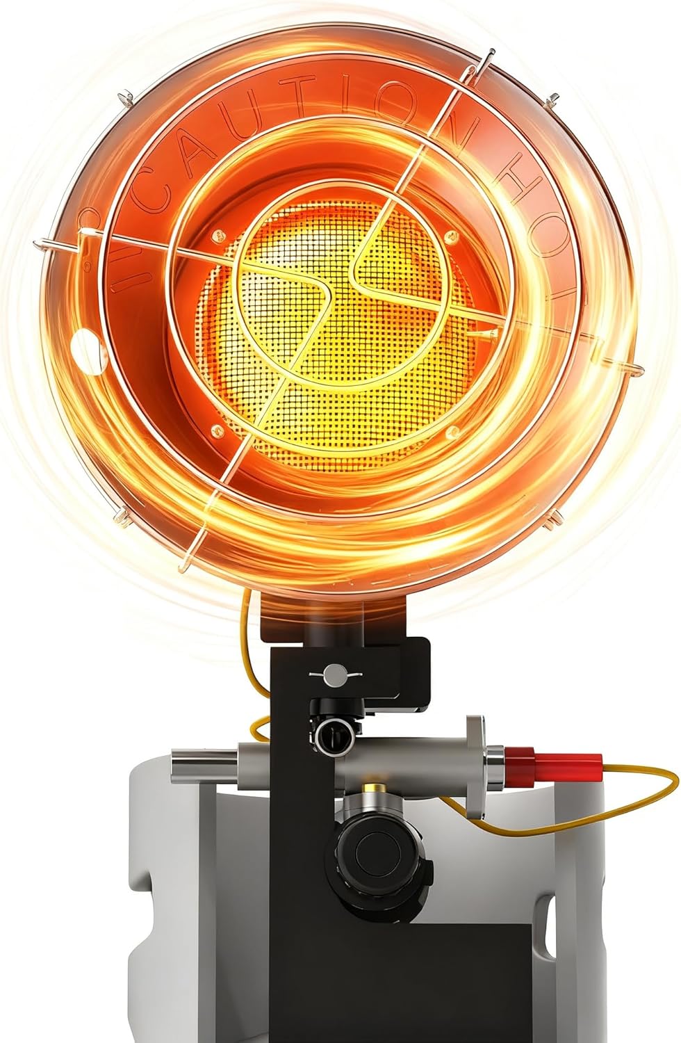 AgiiMan Outdoor Propane Heater - 15000 BTU Portable Tent Heaters, Camping Gas Heater and Stove, Patio Heaters with Shut-off Valve and Tip-over Switch for Outdoor Party, Ice Fishing, Hiking, Hunting