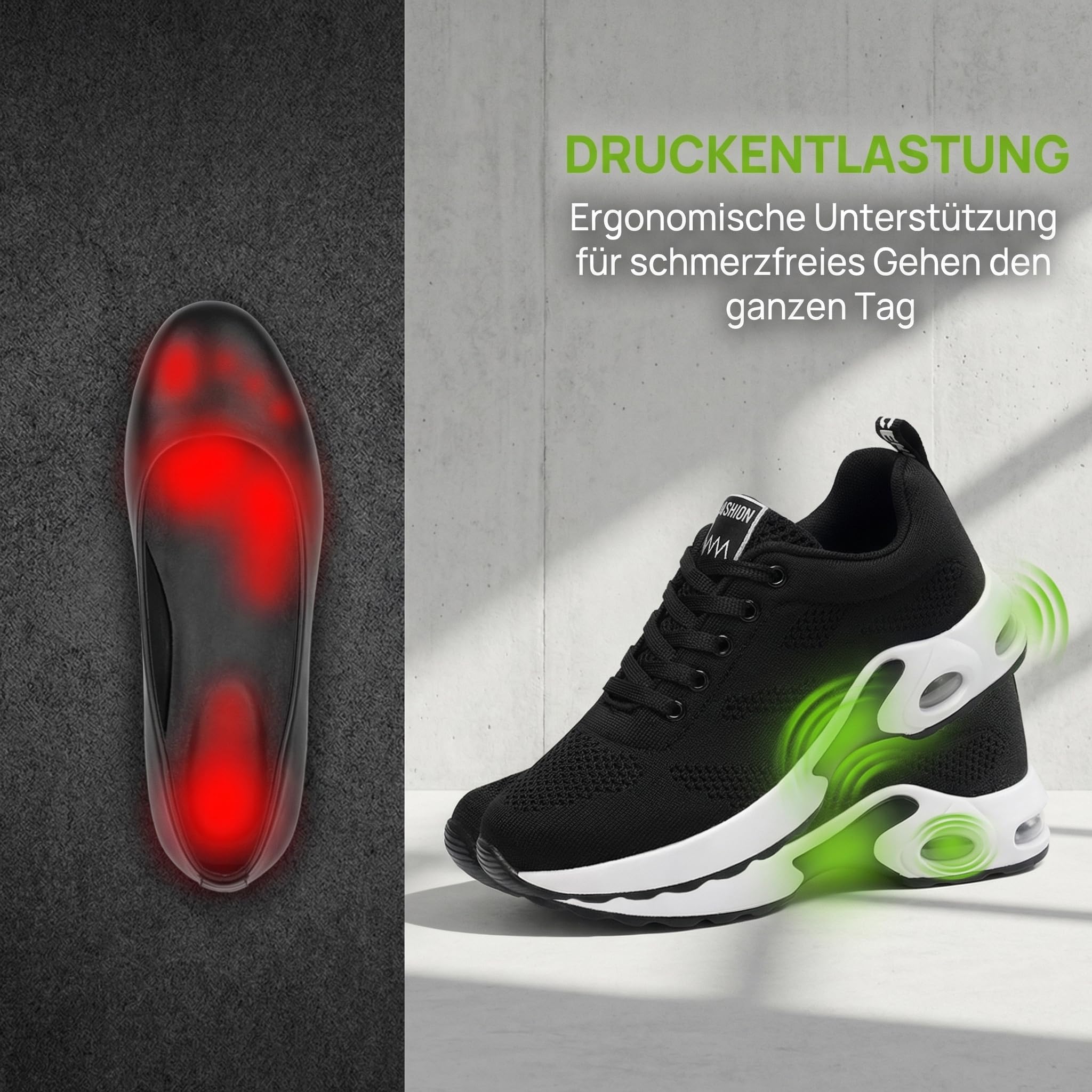 Orthocare Schuhe Damen Herren, Ergonomische Schmerzlinderungs-Schuhe, Komfort Orthopädische Leichtgewicht Schuhe