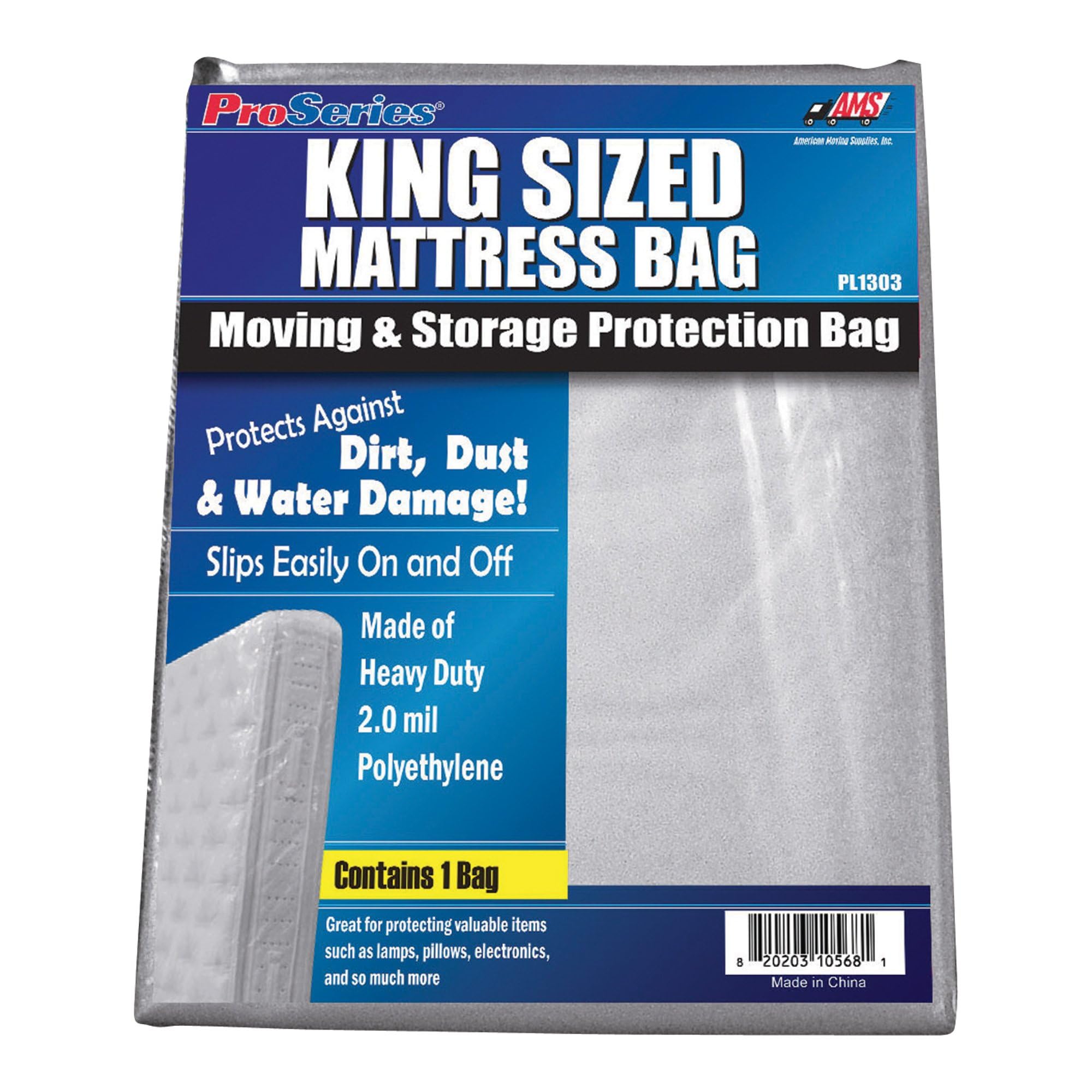 American Moving Supplies ProSeries Mattress Bag - King Size Bed, Model Number PI1303