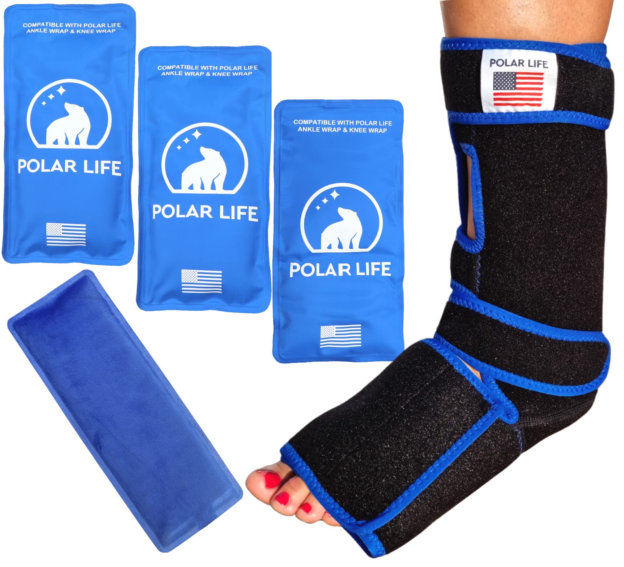 Buy Polar Life Ankle Ice Pack Wrap & Foot Ice Pack Ankle and Foot Hot