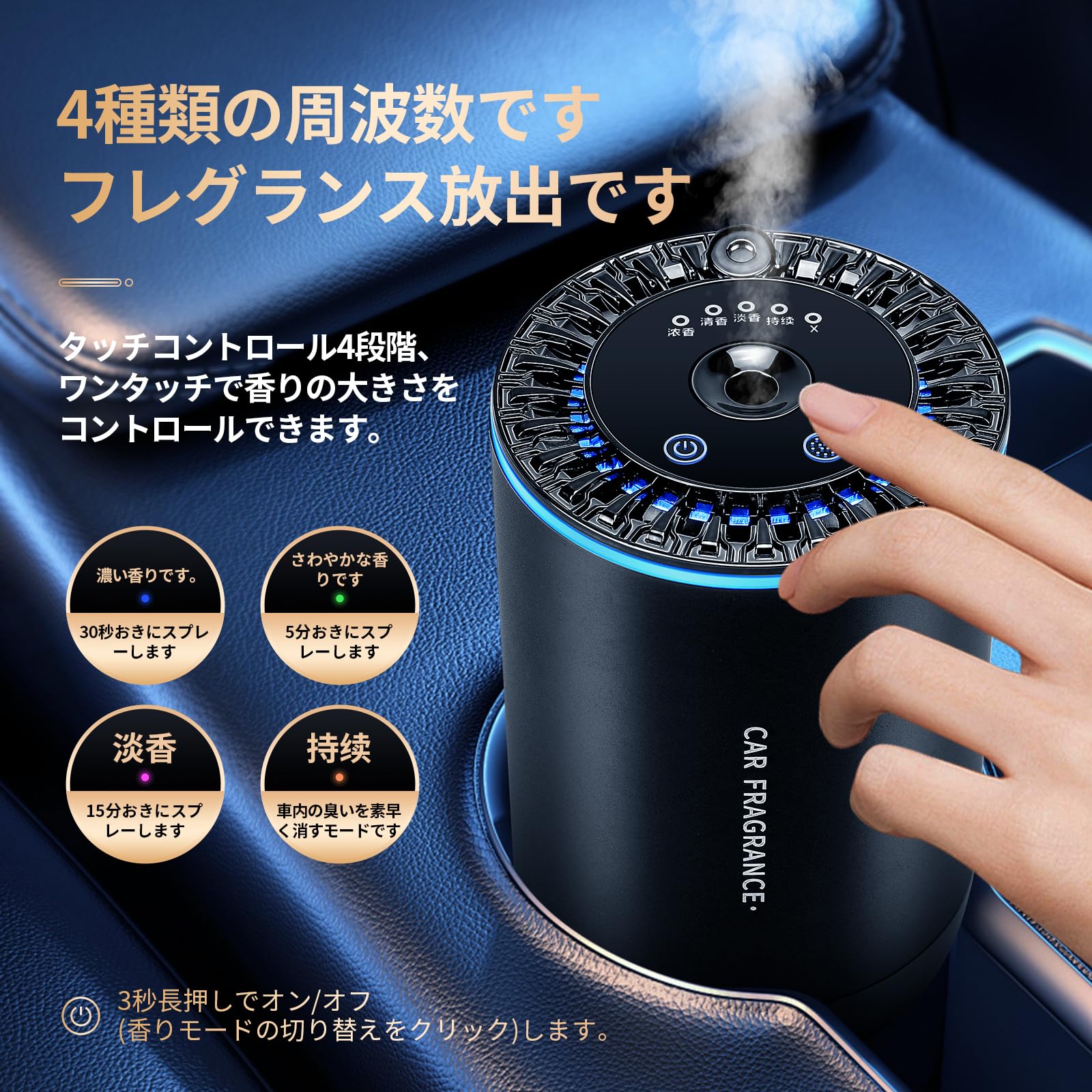 Amazon.co.jp: Kwak's 車 アロマディフューザー 車用 部屋用 卓上 芳香