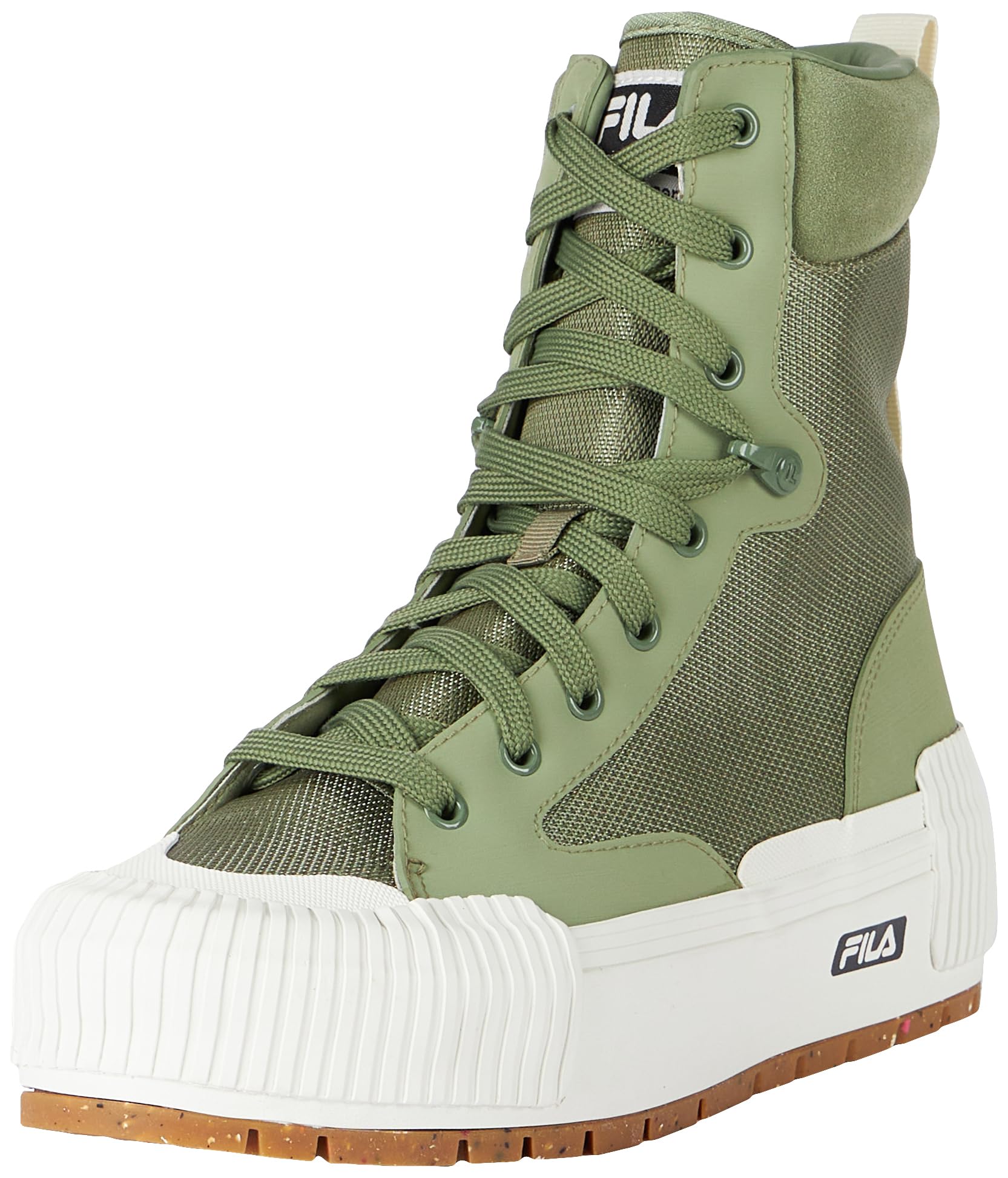 FILA Women's Cityblock High Platform Wmn Fashion Boot, Oil Green, 5 UK