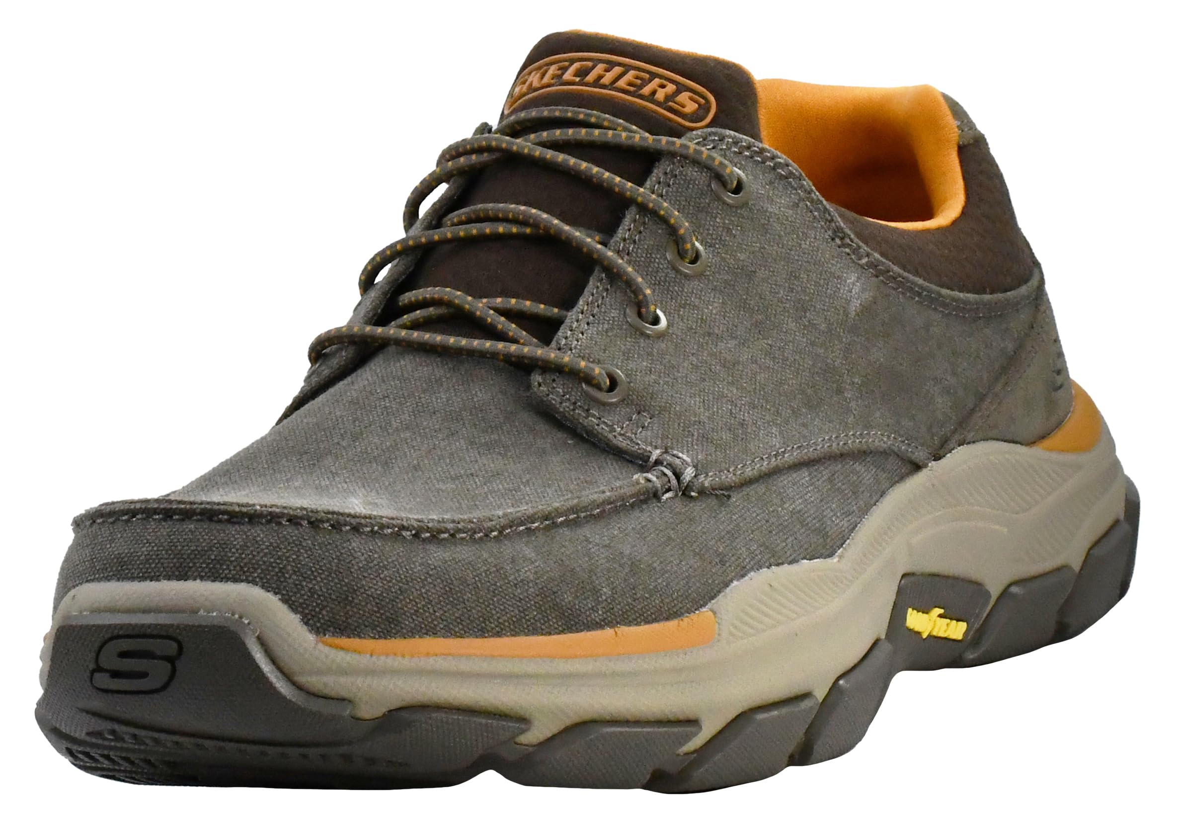 Skechers USA Men's Respected - Loleto mens Moc Toe Bungee Lace Slip On