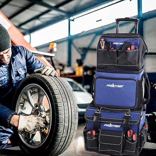 Miniatura 7 de Bolsas de herramientas portátiles de 3 piezas kit combinado de bolsa de herramientas organizador de almacenamiento de herramientas multiusos con