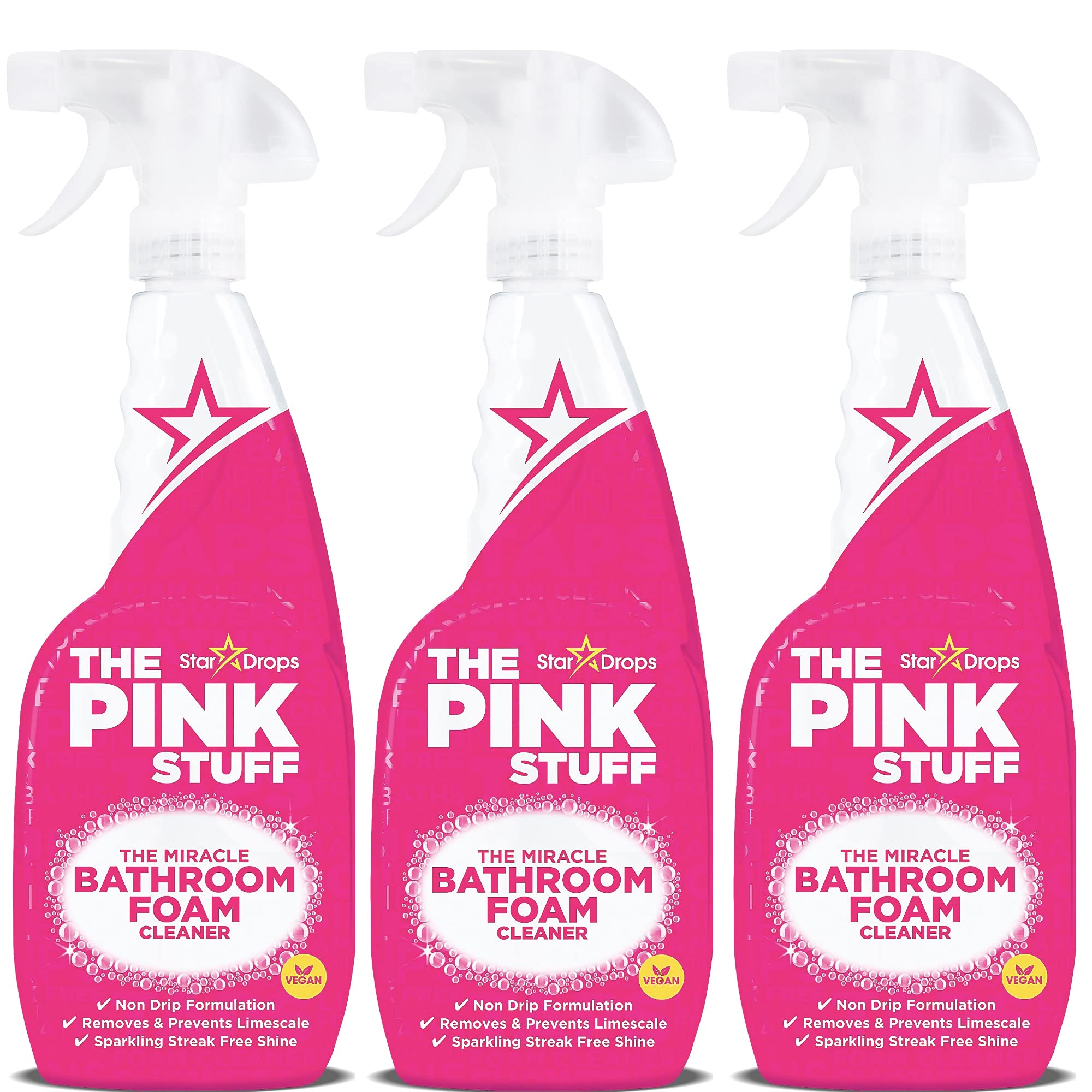 Stardrops The Pink Stuff The Miracle Bathroom Foam Cleaner 750ml 3