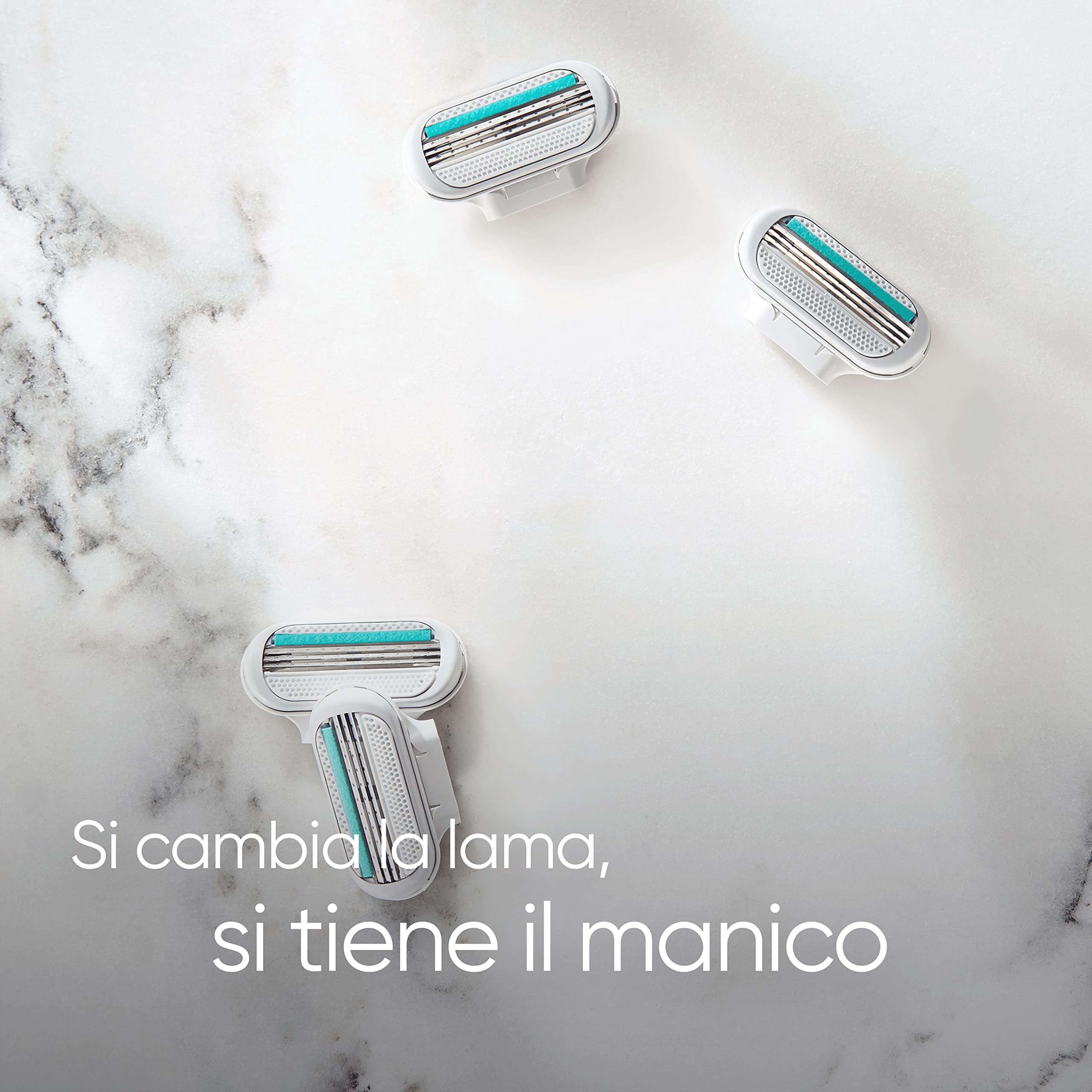 Gillette Venus Deluxe Smooth Sensitive Ricariche Per Rasoio Da Donna, Confezione Da 4, 5 Lame Per Una Rasatura Delicata E Duratura