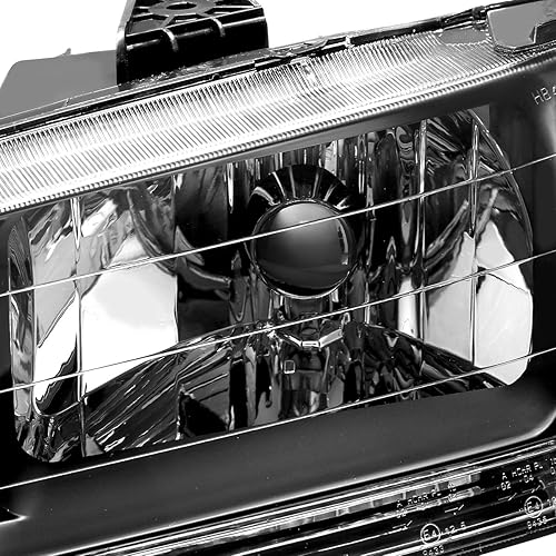 Miniatura 4 de DNA MOTORING - Par de faros delanteros compatibles con Honda Accord 98-02, negrotransparente, HL-OH-HA98-BK-CL1