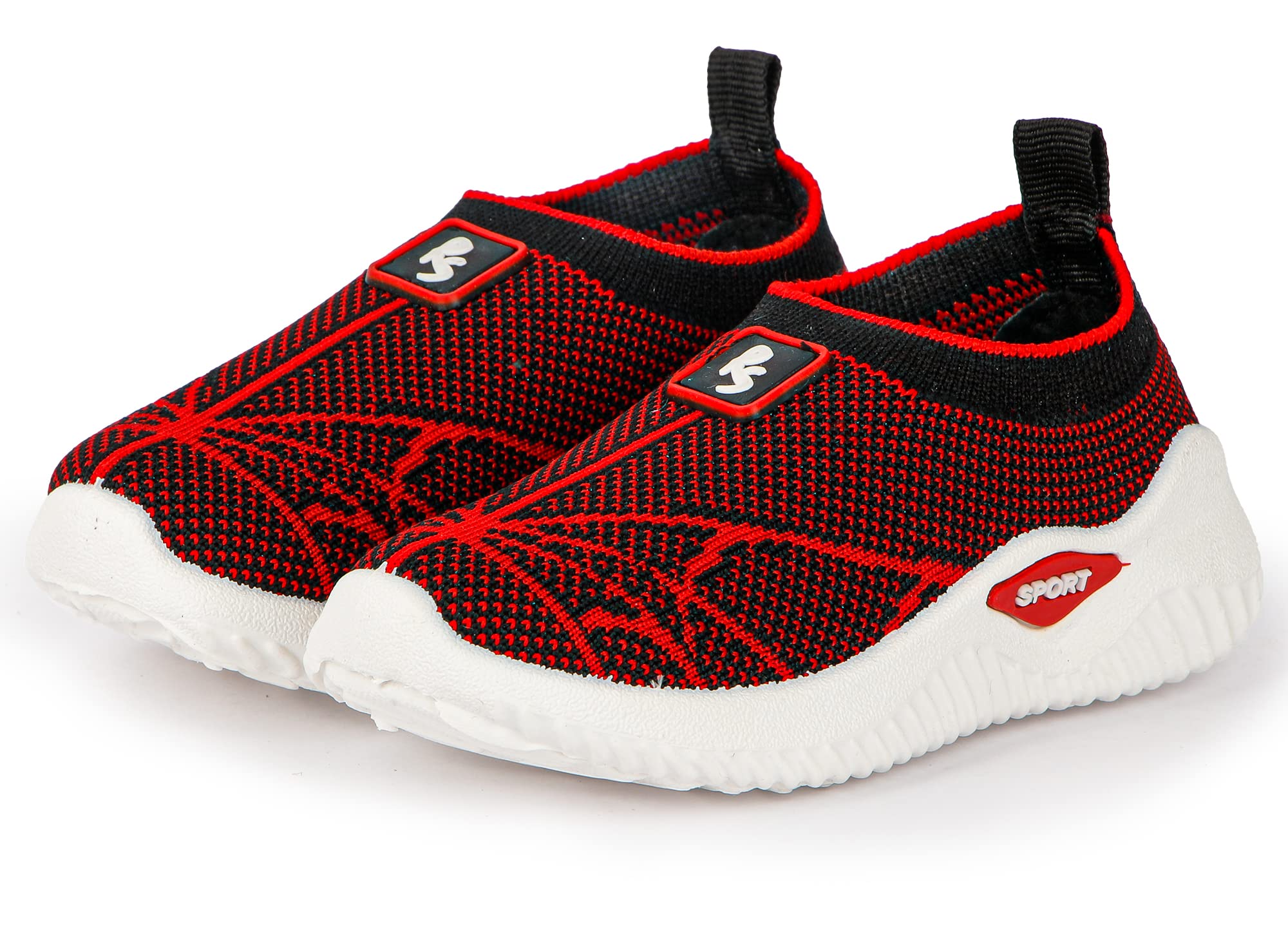 RU SHAZZ Casual Shoes for 3.5 Years to 4 Years Kids Boys & Girls Spider Non Woven Design Slip-On Light Weight Sneakers for Toddler -Size-10, Color-Red (B0C3ZT8TTW) Amazon Price History, Amazon Price Tracker