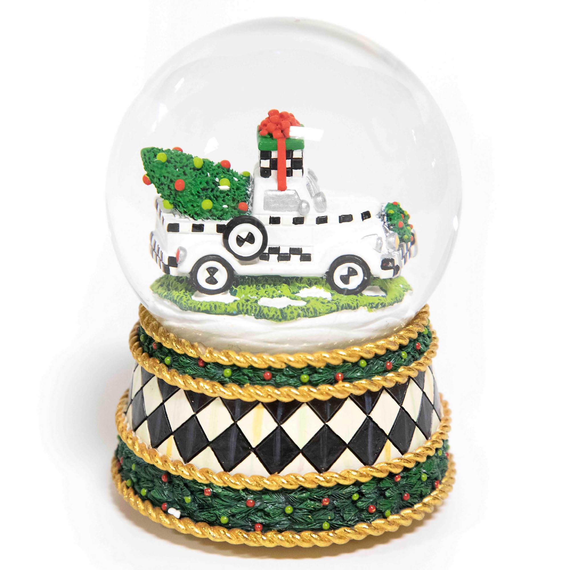 Mackenzie Childs マッケンジーチャイルズ スノードーム Amazon.com: MACKENZIE-CHILDS Christmas Snow Globe and Music