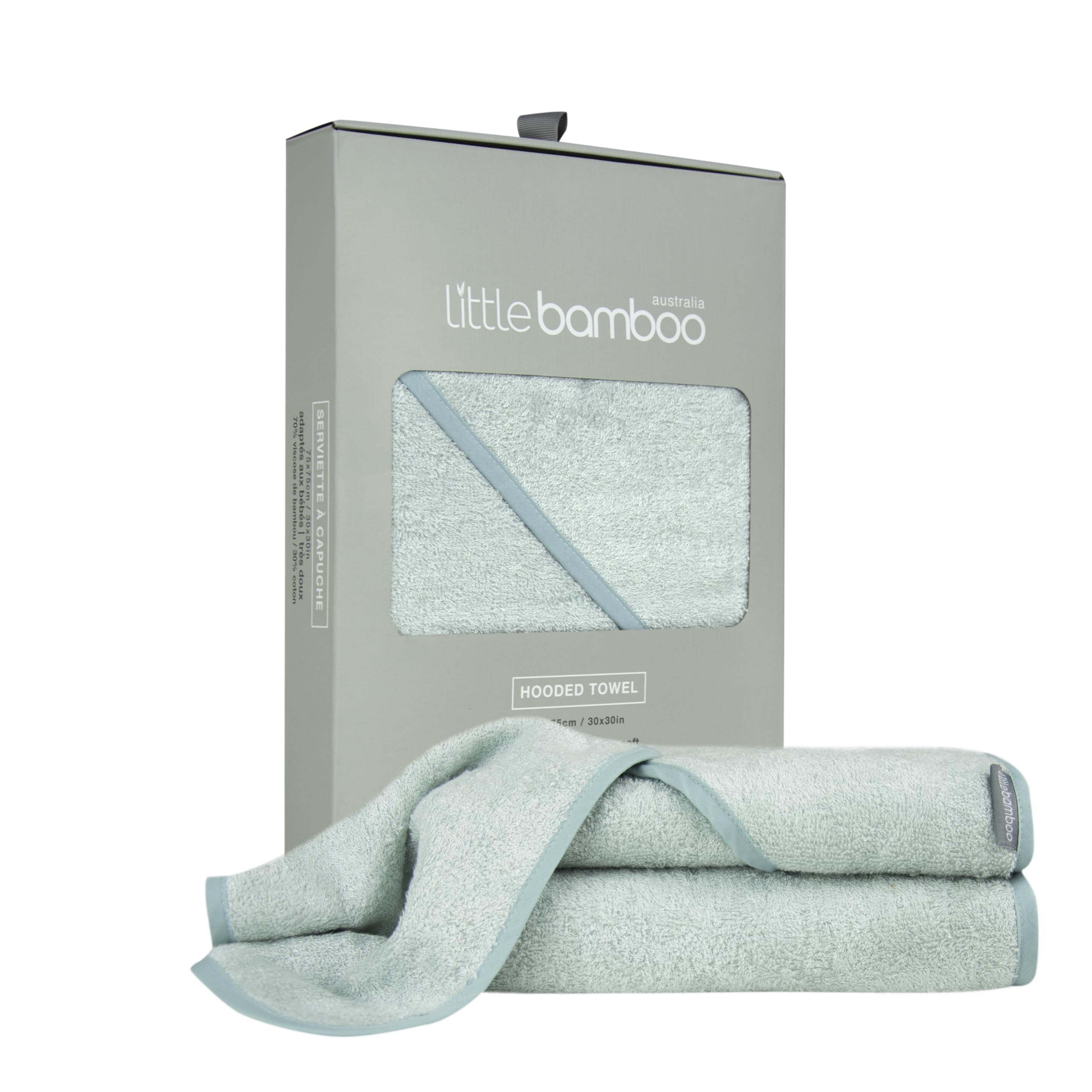 Little Bamboo Asciugamano con cappuccio - Whisper