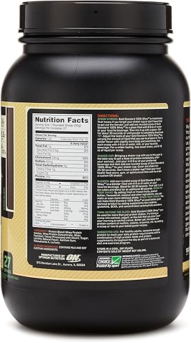 Miniatura 2 de Optimum Nutrition Estándar dorado 100 Proteína de Suero de Leche en Polvo Pie de lima 18Libra