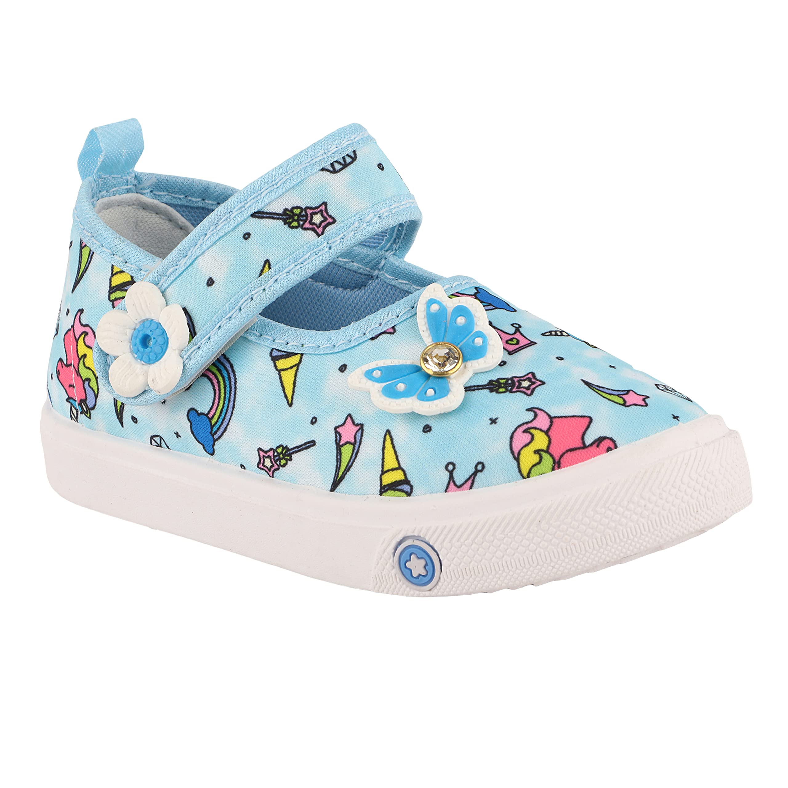 LEVOT ENA-SkyBlue PVC Sole BELLERIANS Casual Shoes for Girls (Pack of 1) (3.5-4 Years) (B0BW7DRNNR) Amazon Price History, Amazon Price Tracker