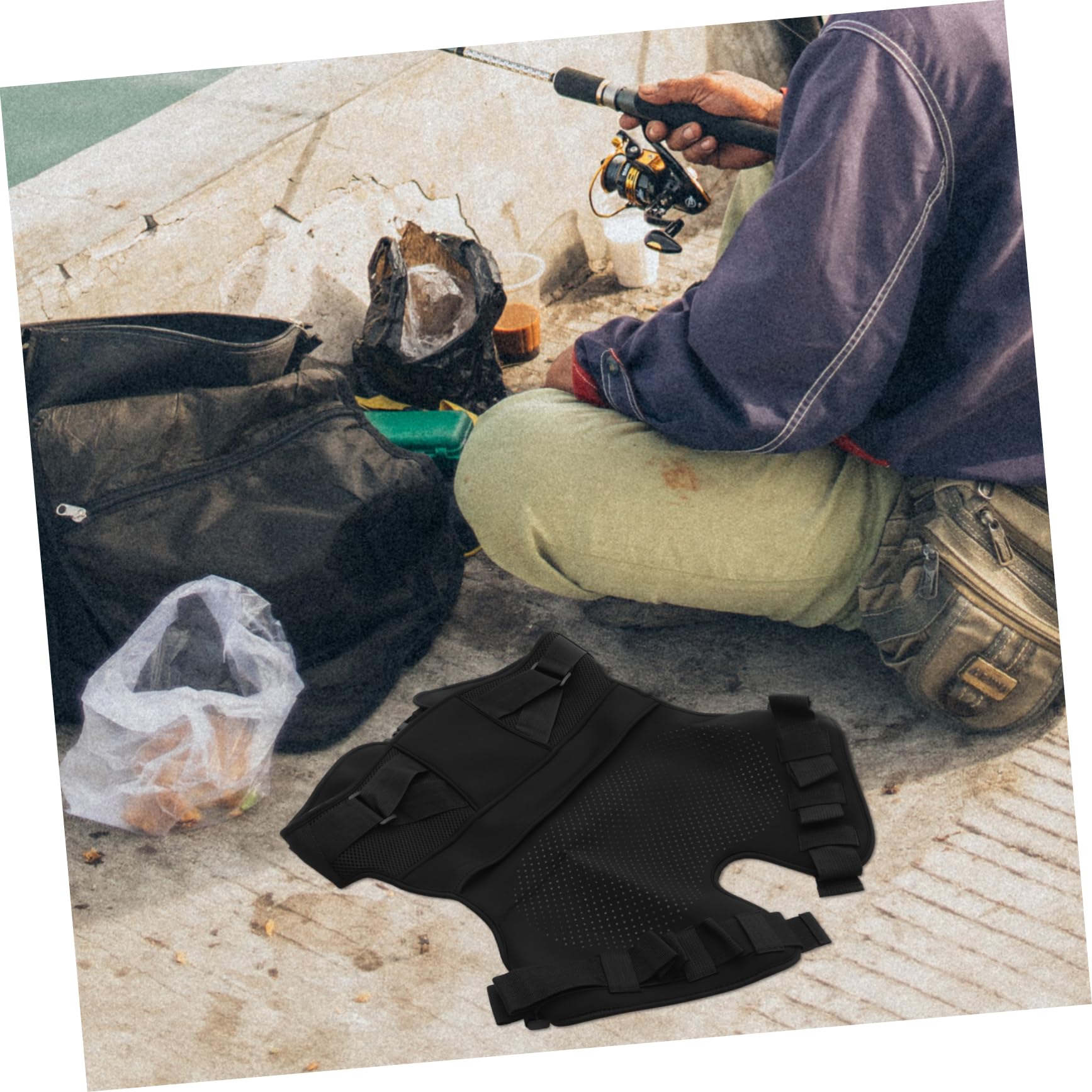 KOMBIUDA Thickened Buttock Relief Fishing Cushion Waterproof Pad for Outdoor Activities Adjustable and Sturdy