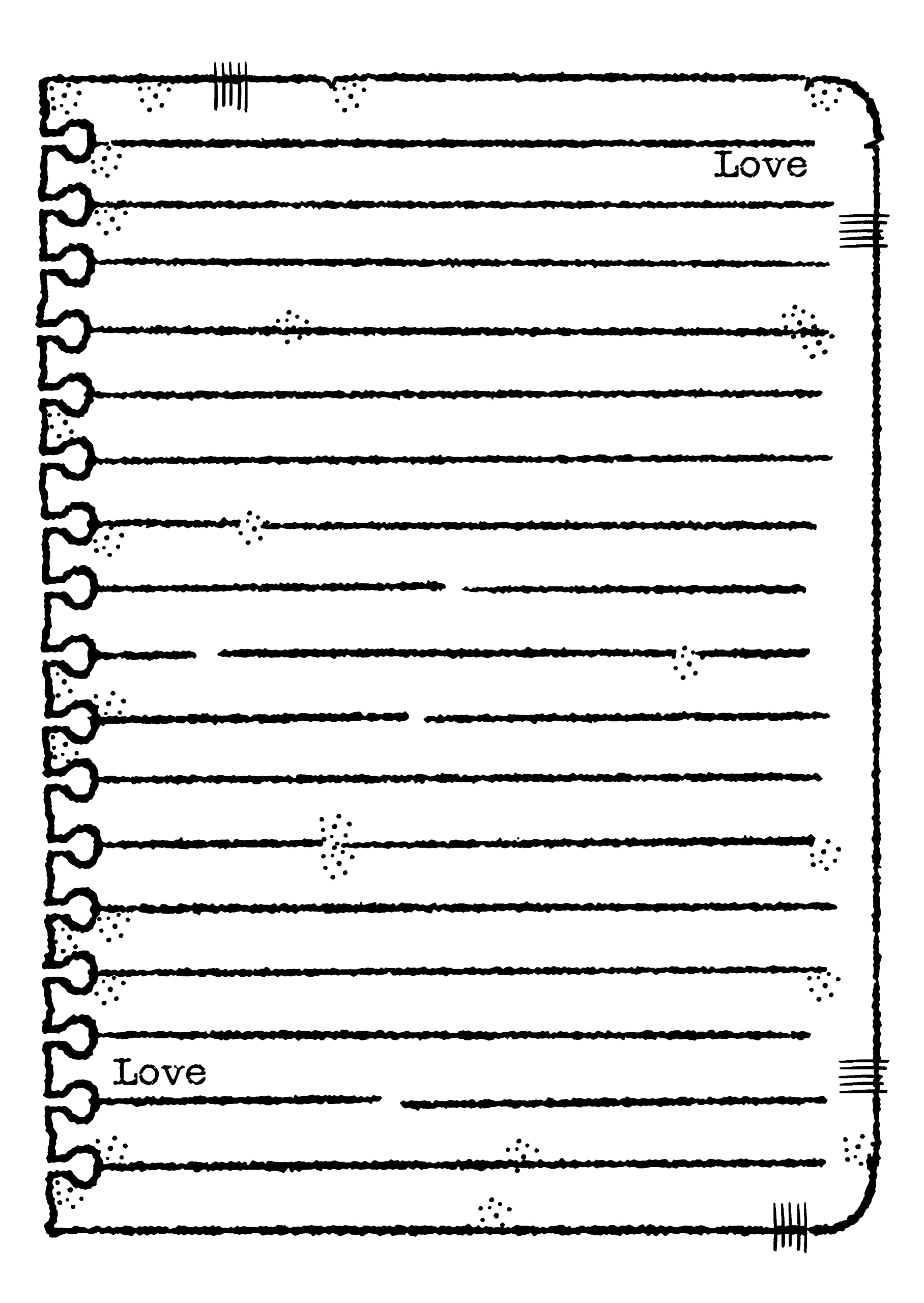 CREATIVE EXPRESSIONS Clear Stamp 4X6 Note Book, Transparent