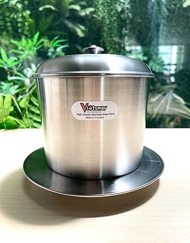 Miniatura 6 de Taza de café vietnamita de acero inoxidable con filtro de café (tamaño S a XL) Jumbo (tamaño 10 (XL Jumbo))