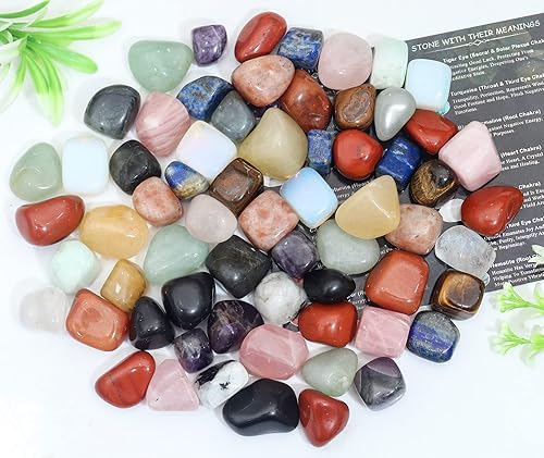 Miniatura 9 de ZAICUS Piedras pulidas y cristales de amazonita, rocas a granel de más de 1,000 quilates, piedras preciosas irregulares pulidas naturales y