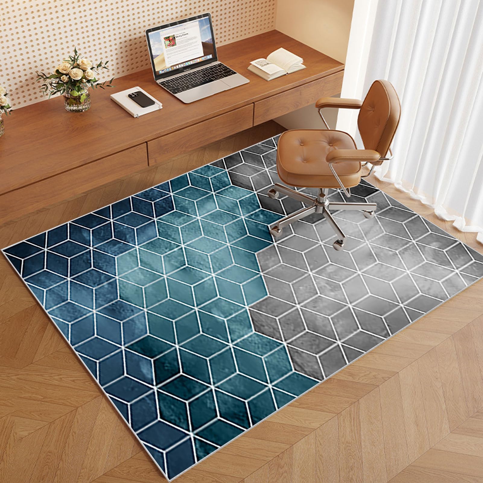70 x 100 cm Protector Suelo Silla Ruedas Alfombra Silla Gaming Alfombra Oficina para Silla con Ruedas Antideslizante Alfombra Silla Escritorio Alfombra Protectora Suelo Silla Alfombra Gamer
