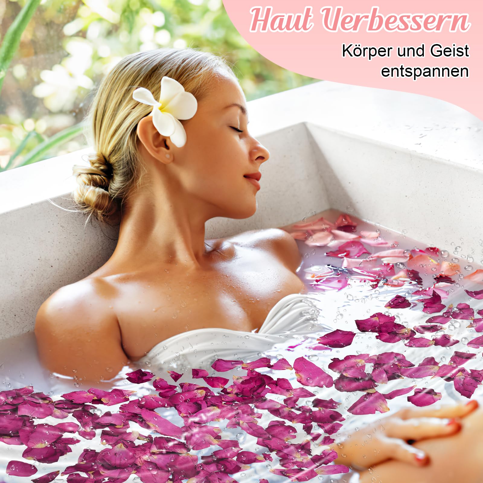 Getrocknete Rosenblätter – 100 G, Biologisch Abbaubar – Perfekt Als Blütenkonfetti Für Hochzeiten, Partys, Bad Oder Deko