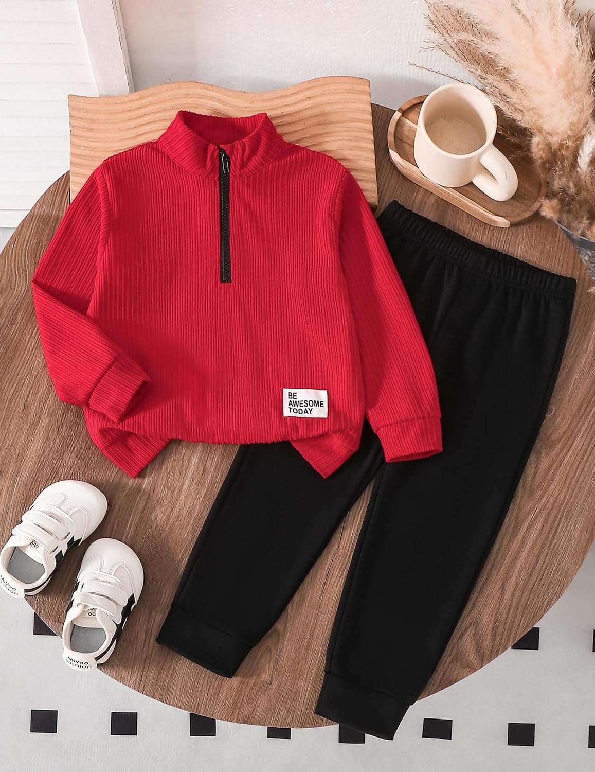Toddler Boy Clothes Kids Sweatsuits Fall Winter Outfits Top+Pants 2Pcs Set image 2