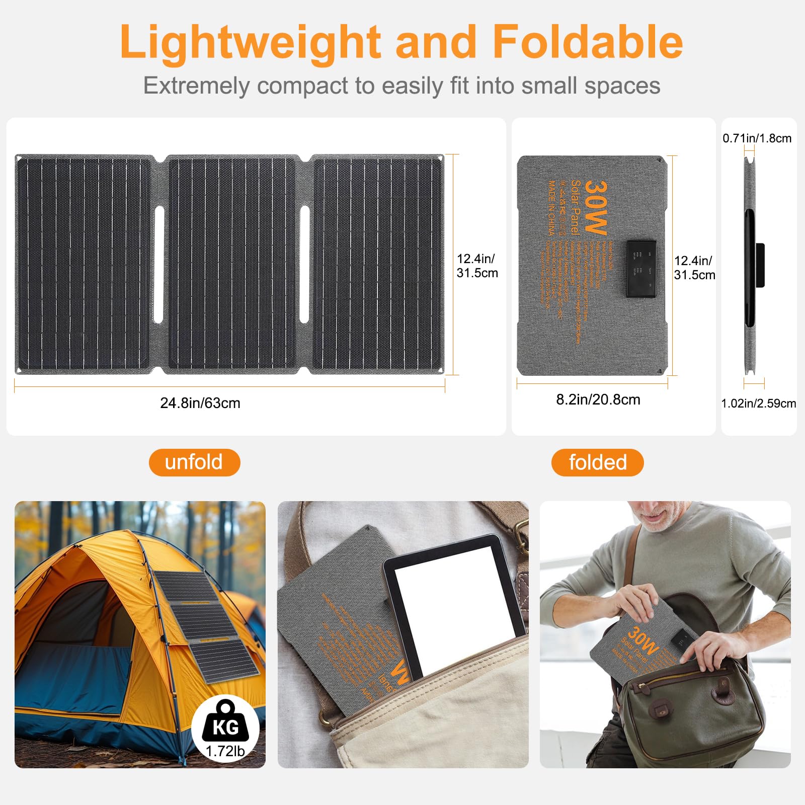 Portable Solar Power Kit 30W Gallery Image