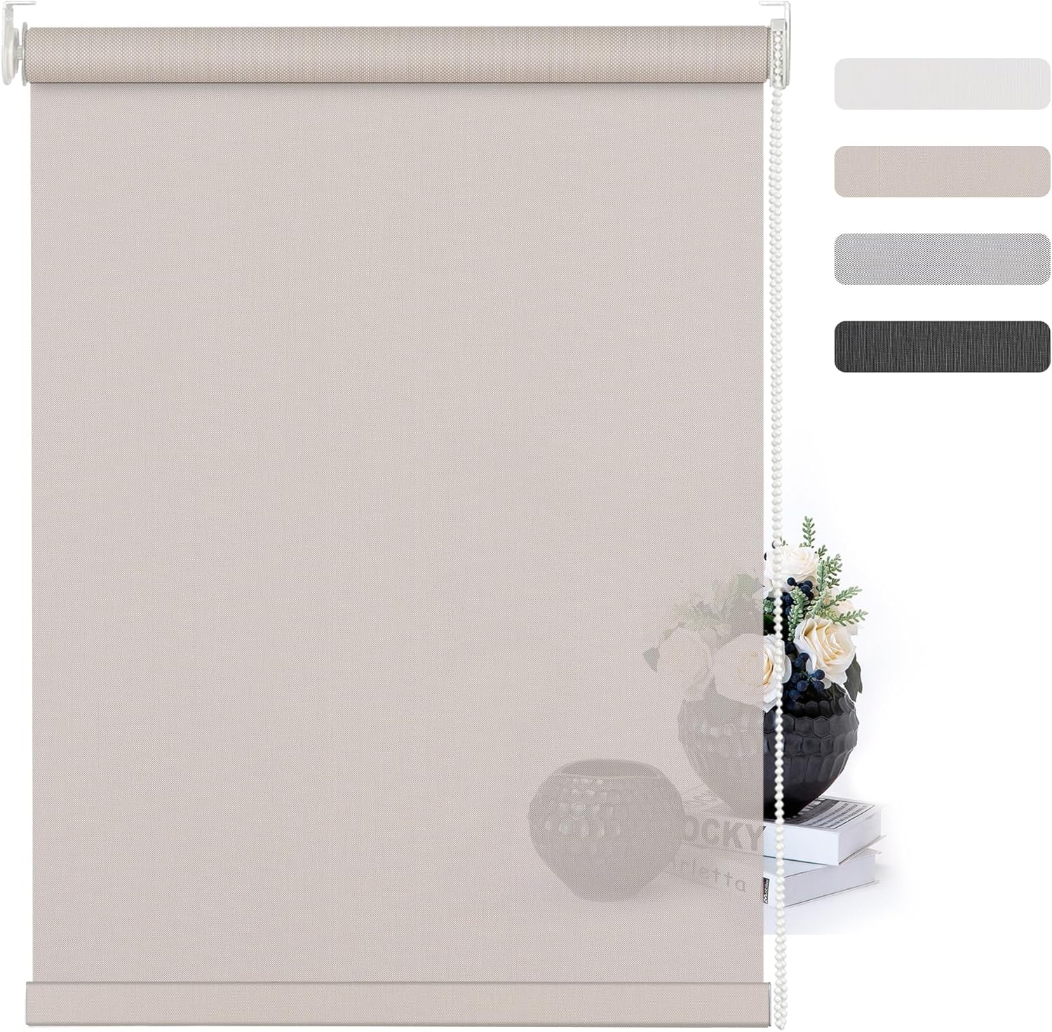 Boolegon Light Filtering Roller Shades for Windows 5