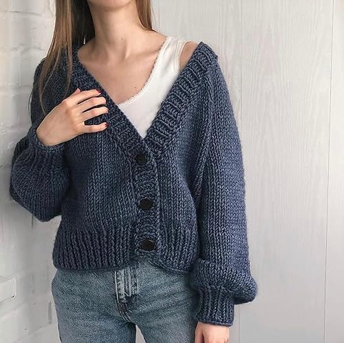 Miniatura 6 de Estako Megastar (paquete de 4 madejas) 75% acrílico 25% lana, suave, grueso peso voluminoso #5 para ganchillo y tejer (4 x 3.52 onzas)  (4 x 120