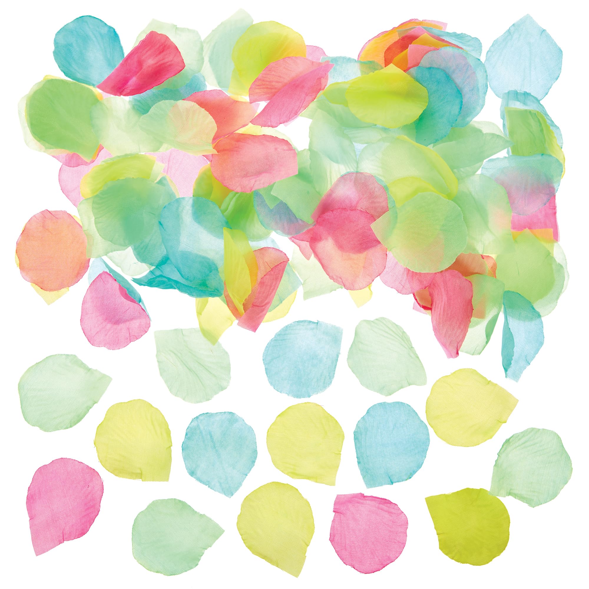 Baker Ross FN131 Fabric Petals - Pack of 240, Petals for Arts and Crafts Decorations, Weddings and Flower Arrangements