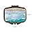Dynippy Pill Case Pill Box with Mirror Retro Pocket 2 Compartment Medicine Case Vitamin Pill Organizer for Pocket Purse and Travel (A-Sandy Beach)