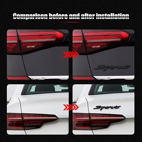 Miniatura 7 de cueclue 1 calcomanía de metal 3D con logotipo deportivo, calcomanía de insignia para guardabarros trasero, accesorios de calcomanía para parachoques