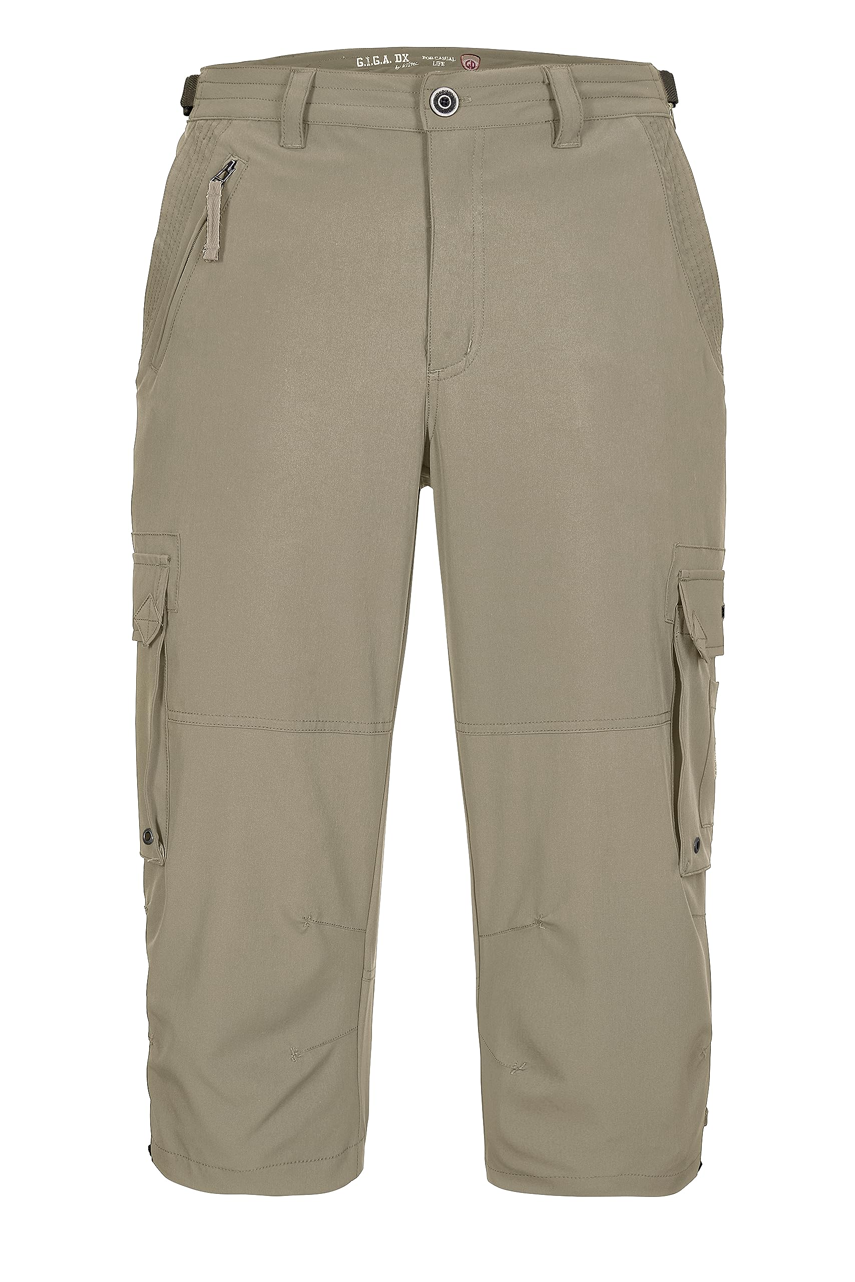 G.I.G.A. DX GS 35 MN PNTS 41736-000 Men's 3/4-Length Trousers, Stone, 52, Gray, W52
