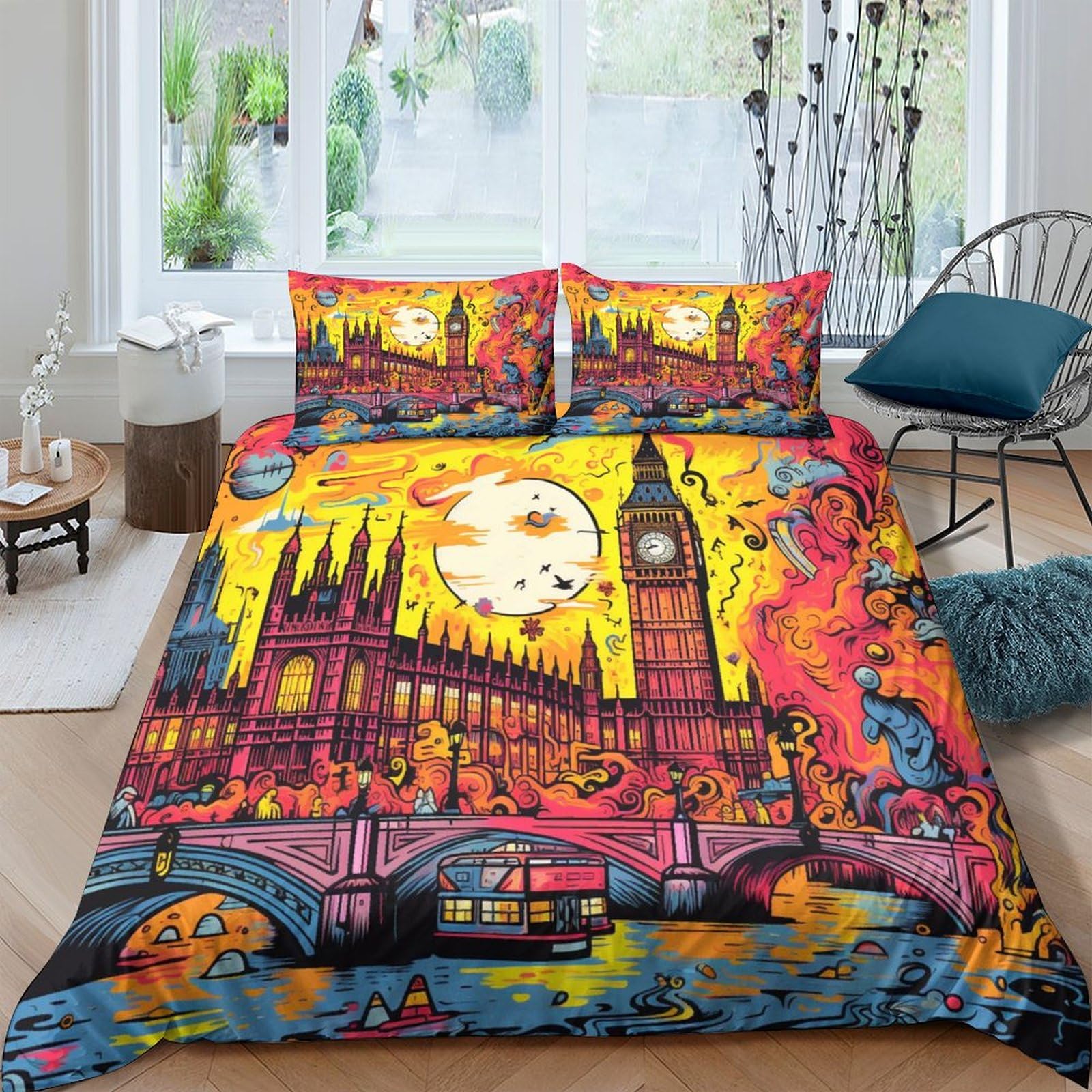 Funda nórdica de Londres 200x200 con dos fundas de almohada