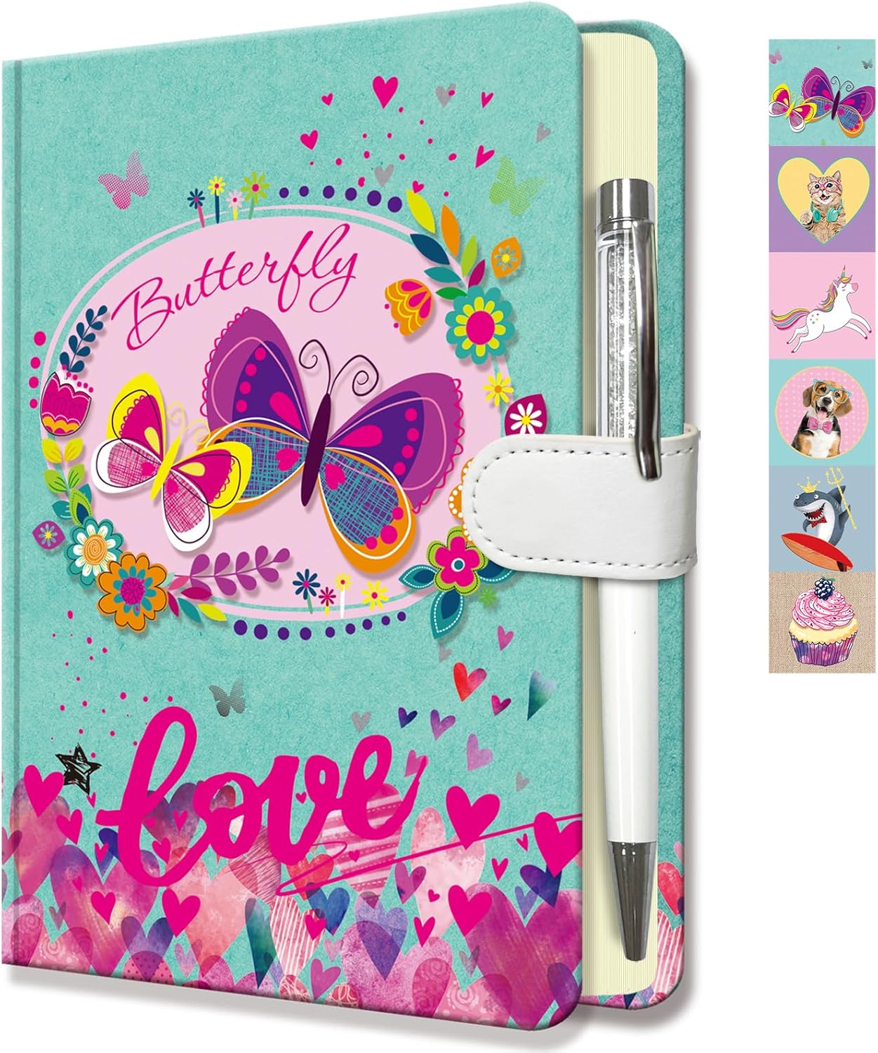 Butterfly Journal for Girls – Gift for Teen, Kids – Diary with Pen & Magnetic Closure, 192 Pages for Writing, 5.3″x7.5″ Hardcover Lined Notebook Butterfly Journal for Girls – Gift for Teen, Kids – Diary with Pen & Magnetic Closure, 192 Pages for Writing, 5.3″x7.5″ Hardcover Lined Notebook