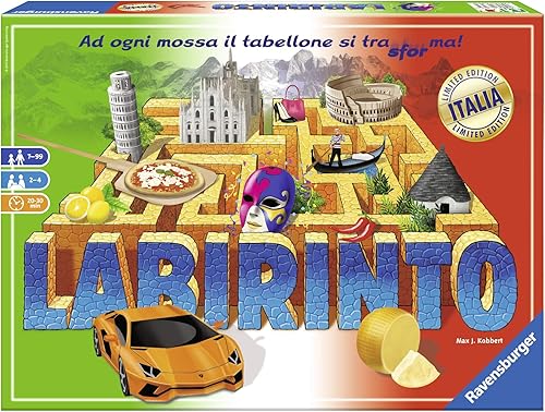 Ravensburger Italia Laberinto Italia Juego en caja, multicolor, 26793