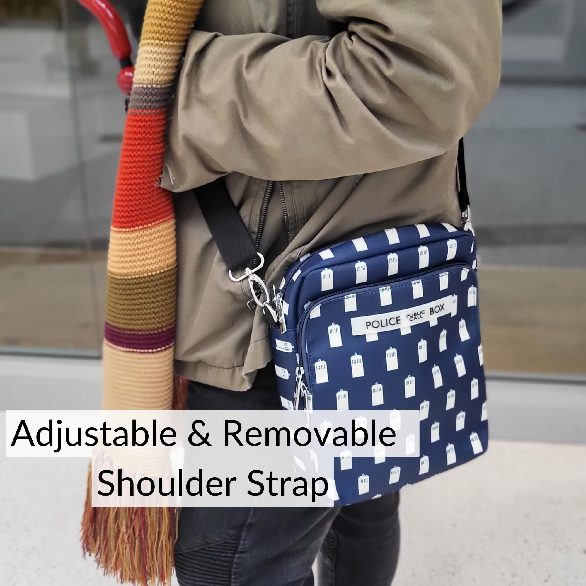 DOCTOR WHO Sac Bandoulière TARDIS - Docteur Who Officiel Sac Messenger