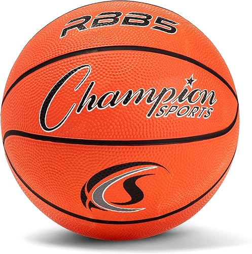 Champion Sports - Pelotas de baloncesto oficiales de nailon con cubierta de goma resistente