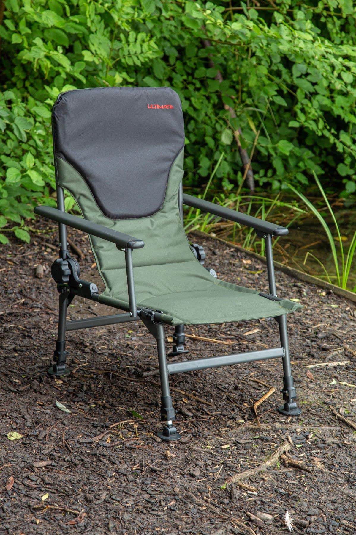 Ultimate COM4 Recliner Comfort Chair Green - Sedia Carpfishing