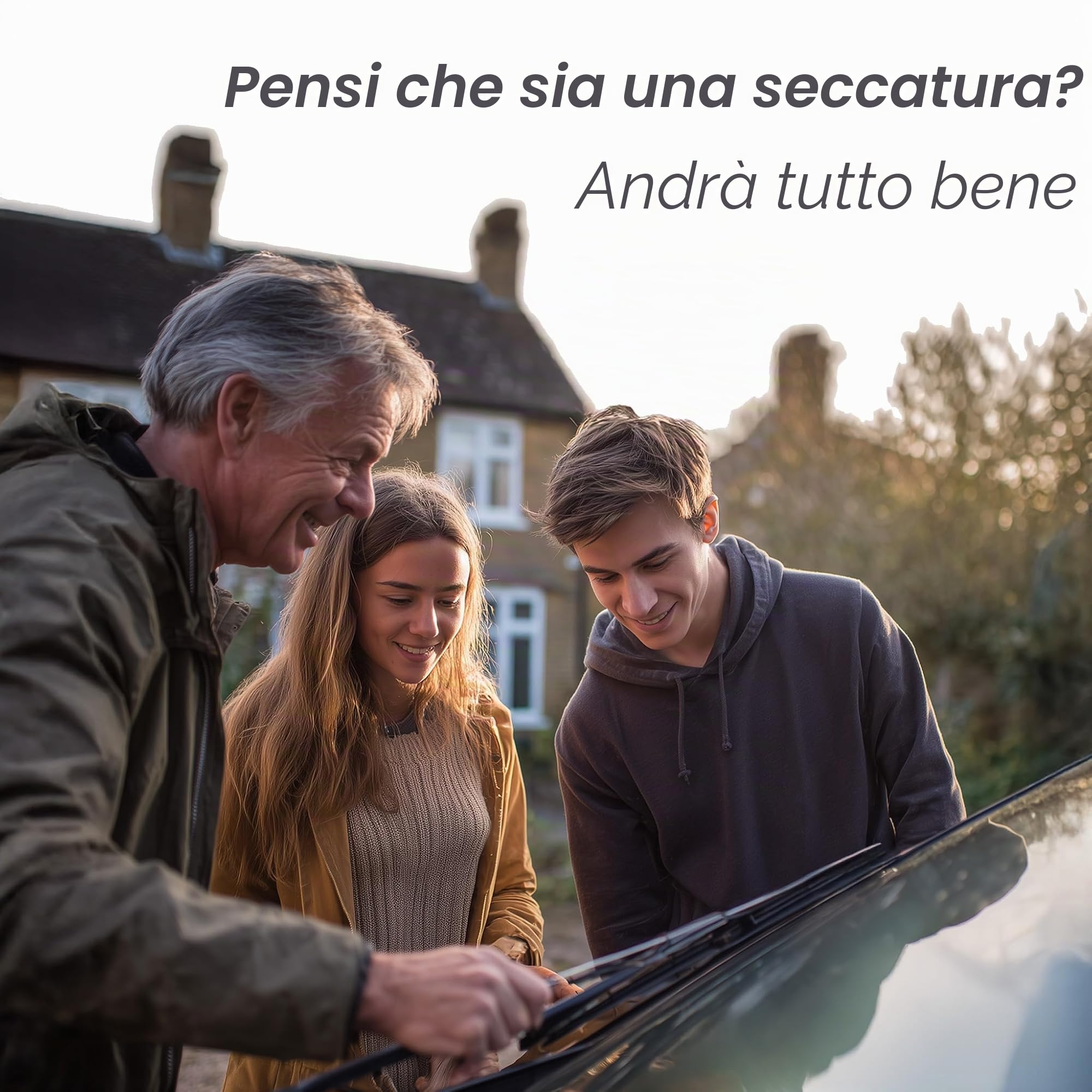 VA Set di spazzole tergicristallo per MINI Countryman F60 (2017-2024) - UK RHD - Parabrezza anteriore (53, 58 cm) e lunotto posteriore (25 cm) sostitutivi, per ogni condizione atmosferica