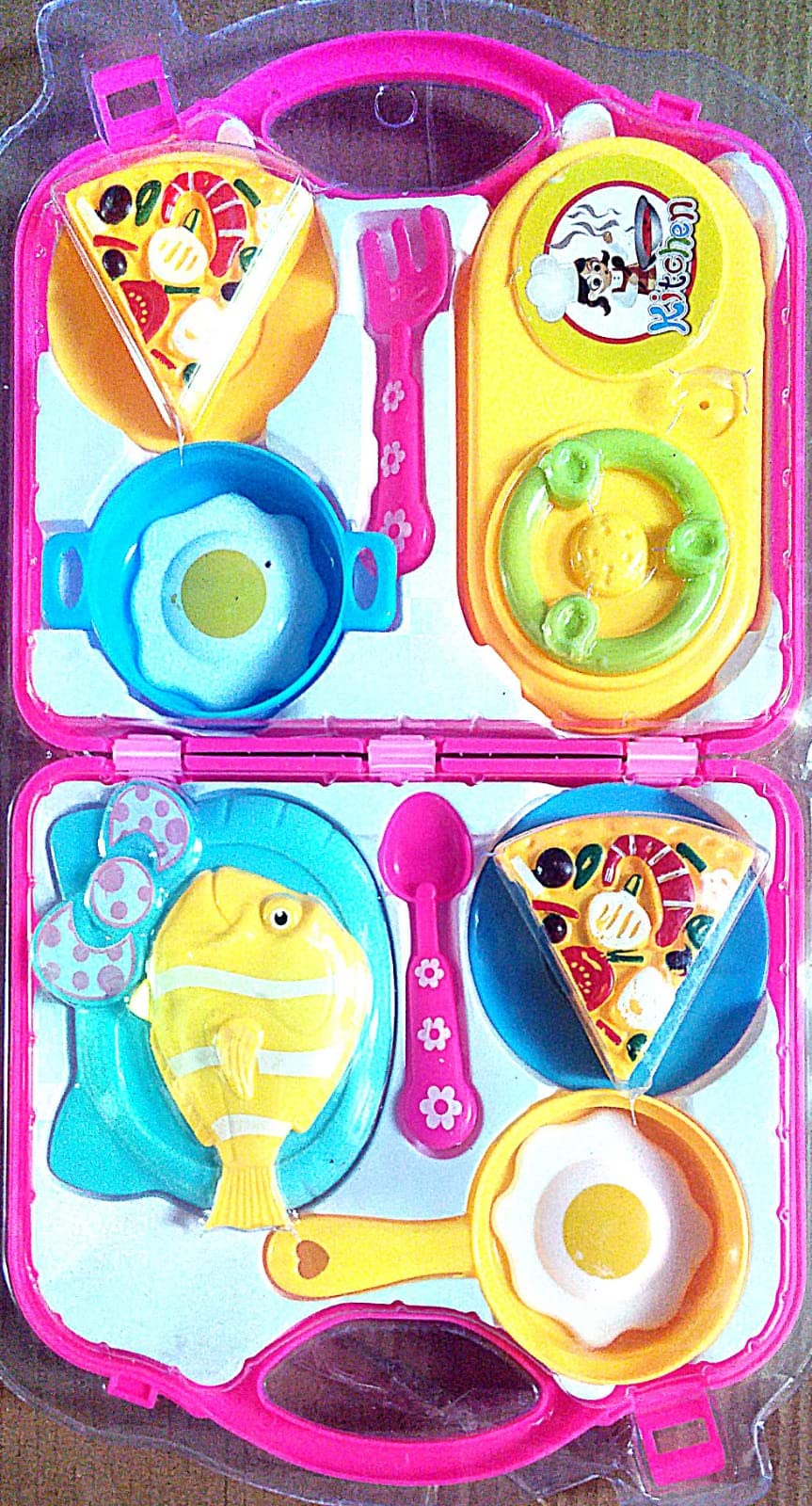 Right search Plastic Mini Pizza Slice, Fish, Egg Party Fast Food Pretend Cooking Play Set Toy for Kids (Multicolour) (B09KH719BB) Amazon Price History, Amazon Price Tracker