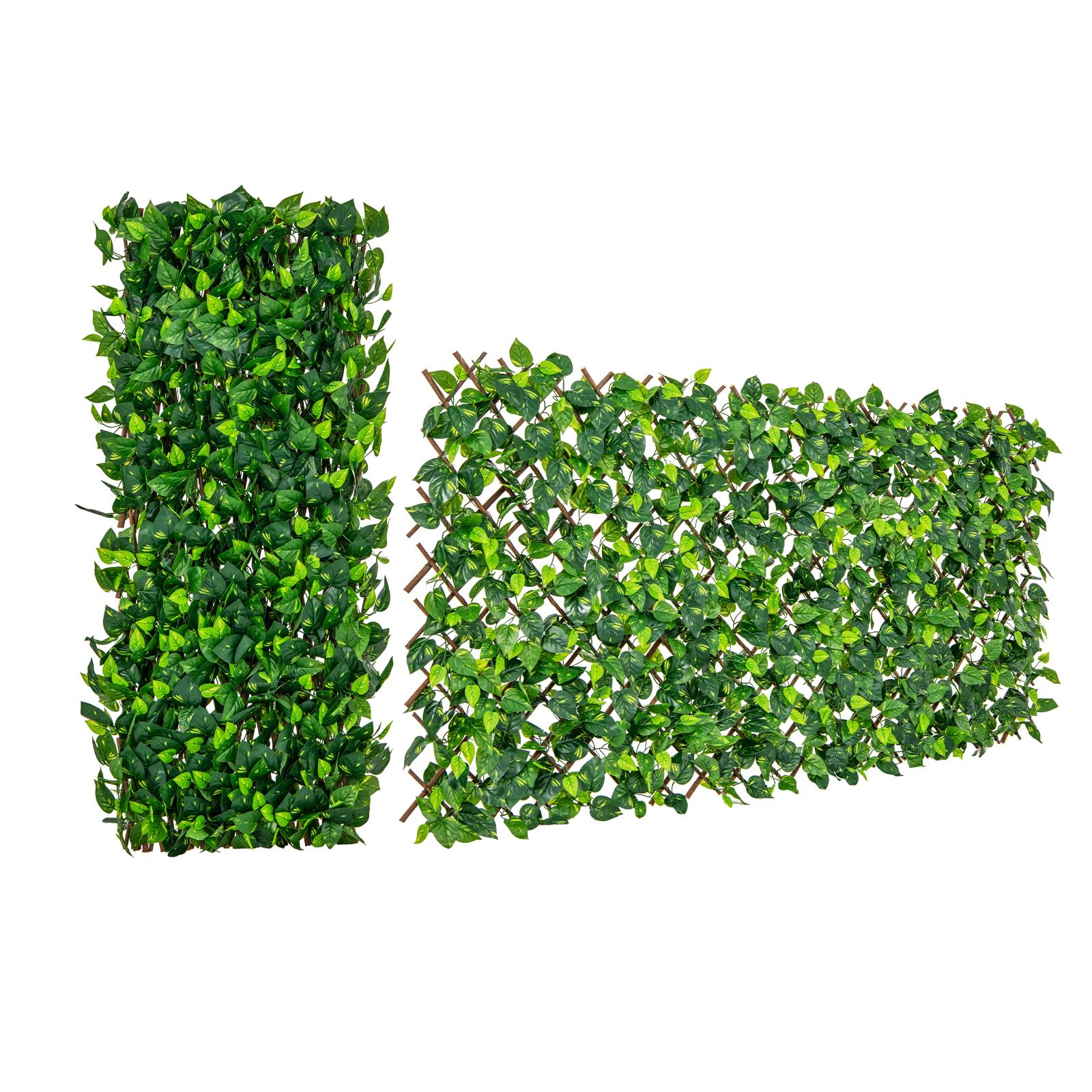 COSTWAY Knstliche Efeu Garten Sichtschutz, 180 x 90 cm, Pflanzenwand  Hecken Efeublttern, Zaun fr Gartenhecken Balkon Auendekoration,  Heckenpflanze Windschutz, Weidengeflecht (Grn) : Amazon.de: Garten